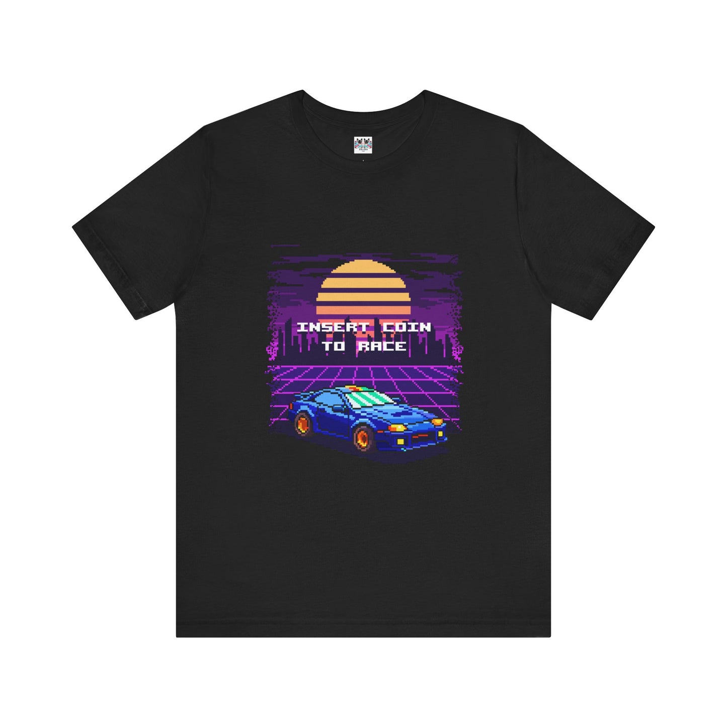 Retro Racing Arcade Pixel Gamer Insert Coin 80s Style T-Shirt