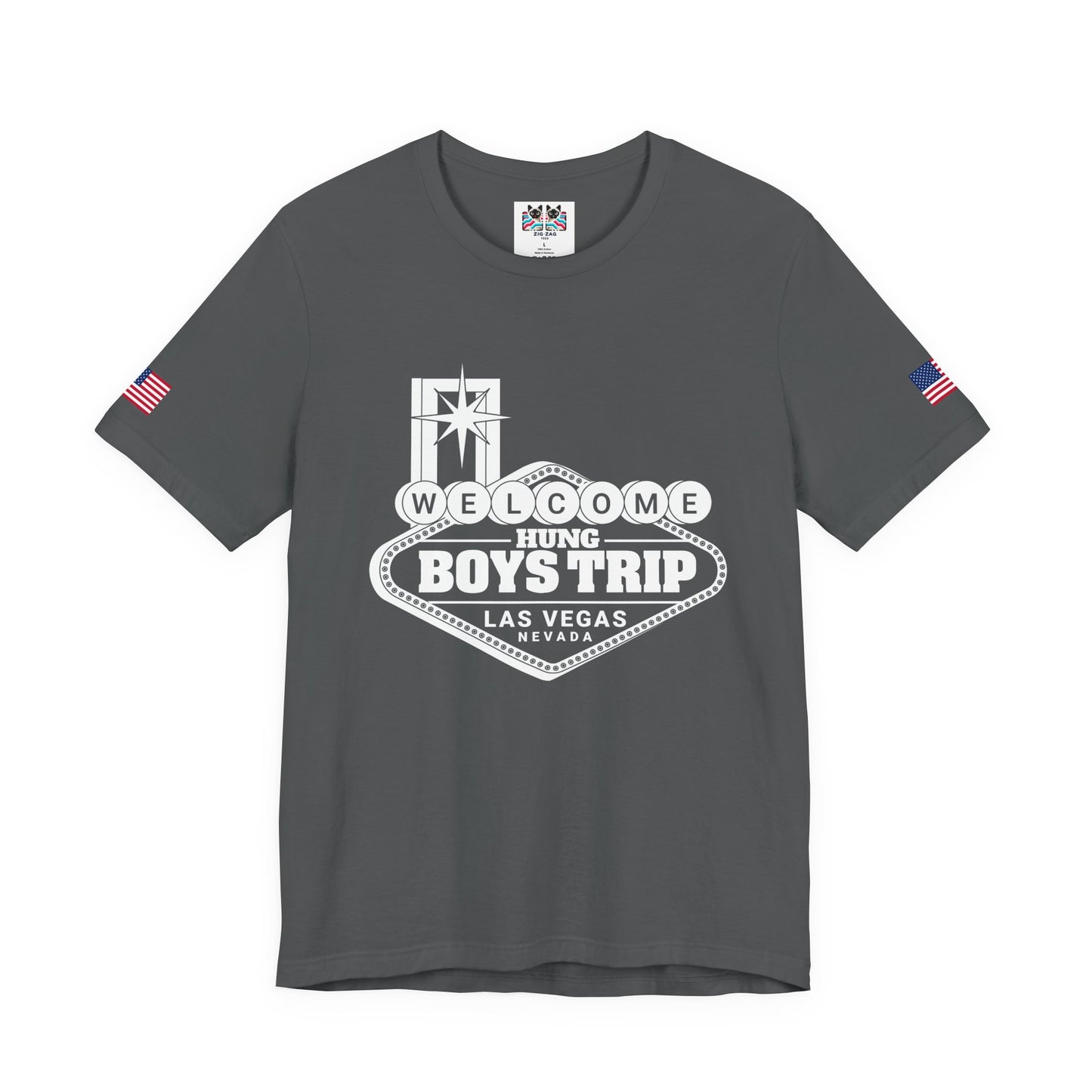 Welcome Hung Boys Trip Las Vegas T-Shirt - Bachelor Party Nevada Guys Weekend