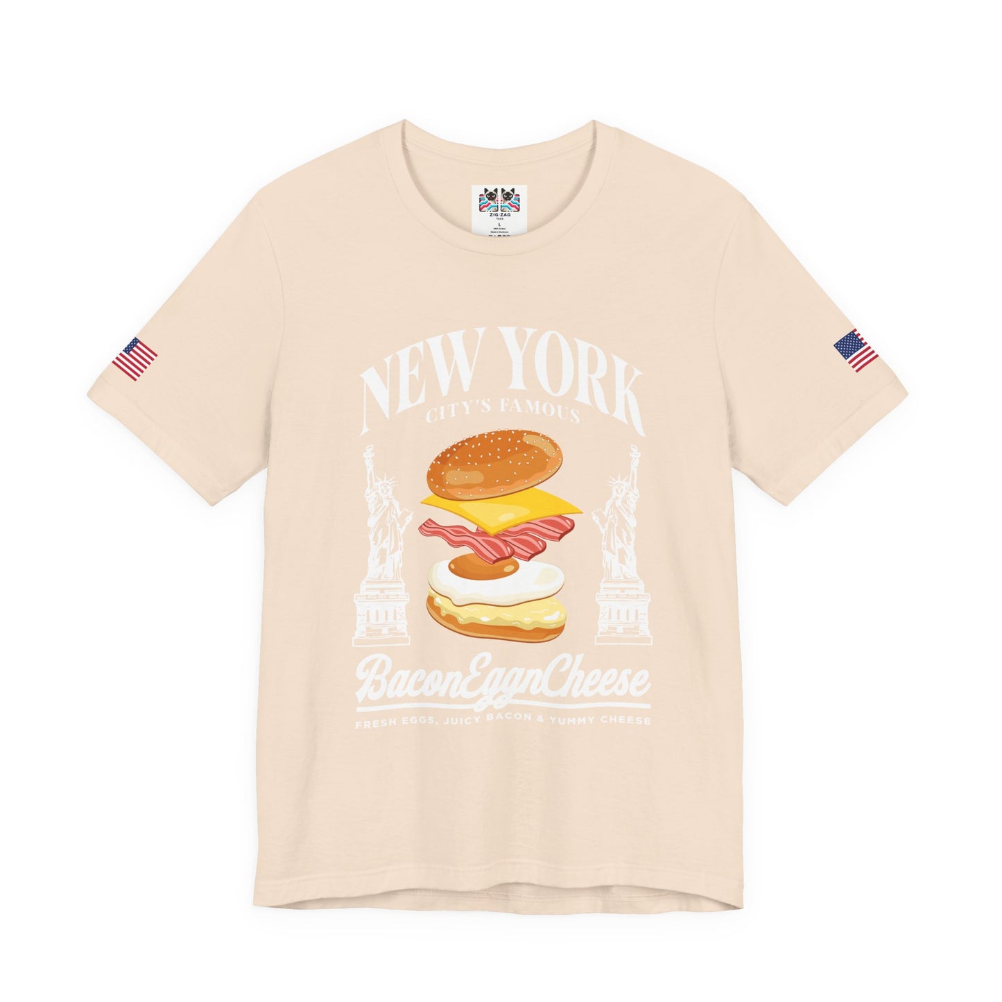 New York Bacon Egg Cheese T-Shirt - NYC Bodega Breakfast Sandwich Food Humor