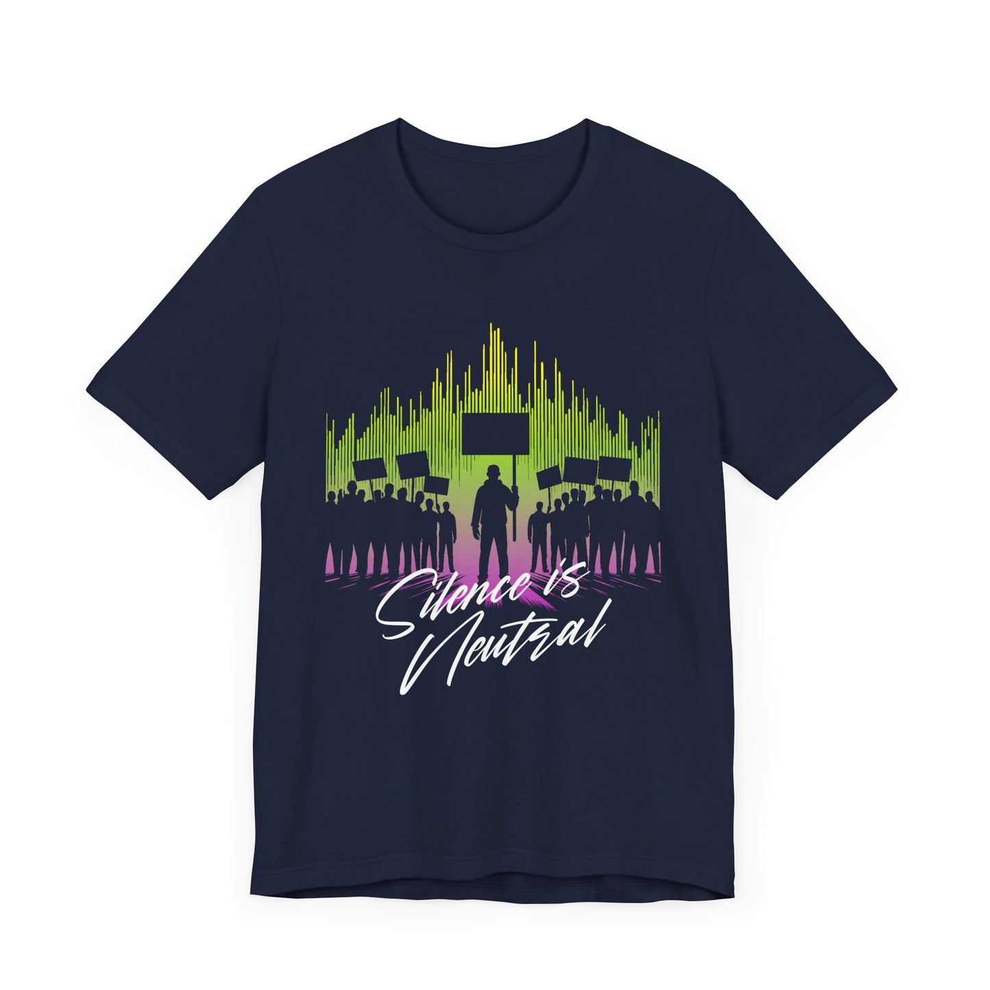 Silence is Neutral | Protest Crowd Graphic T-Shirt
