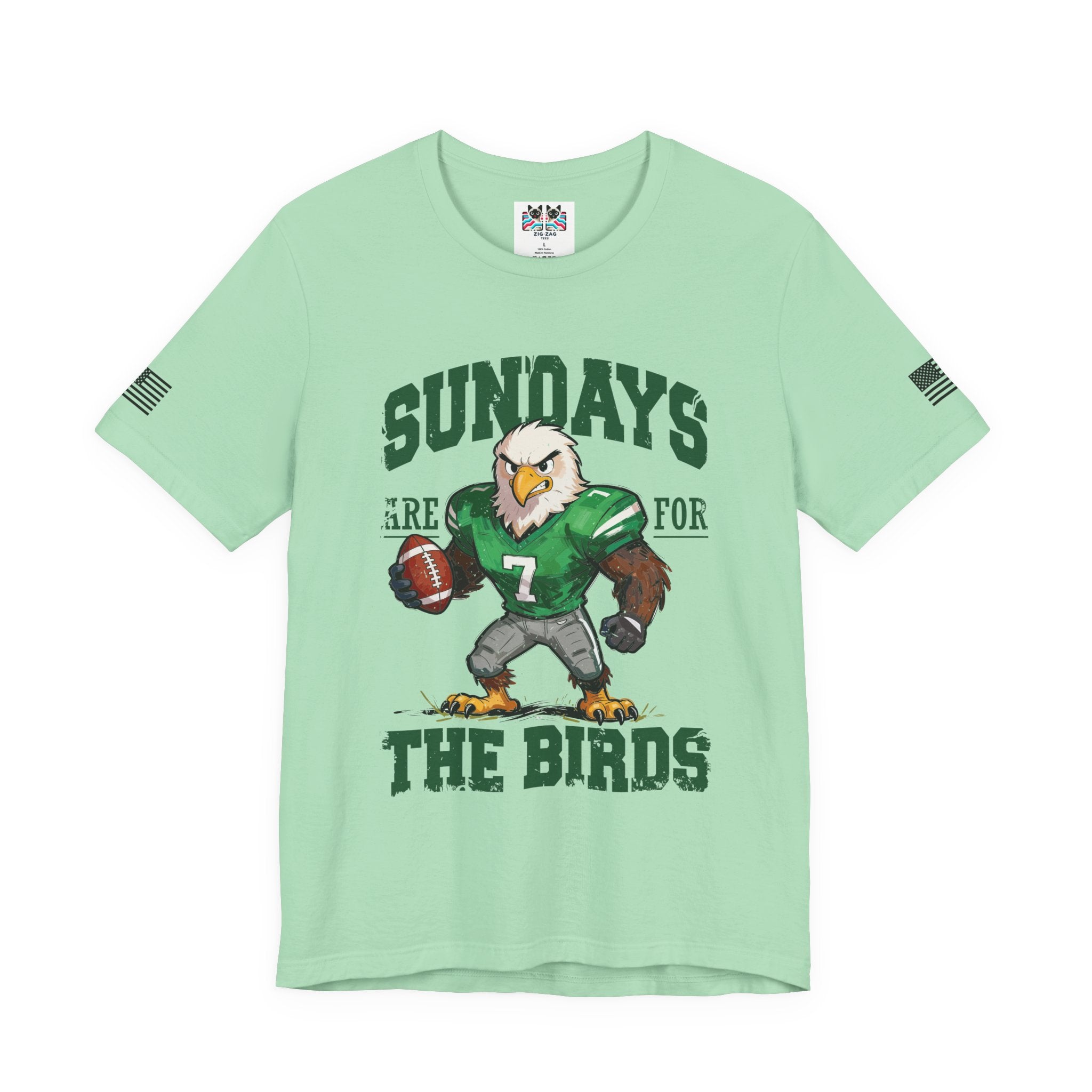 Sundays Are for the Birds T-Shirt – Eagle Football Mascot Cartoon Graphic Tee Philadelphia Fan