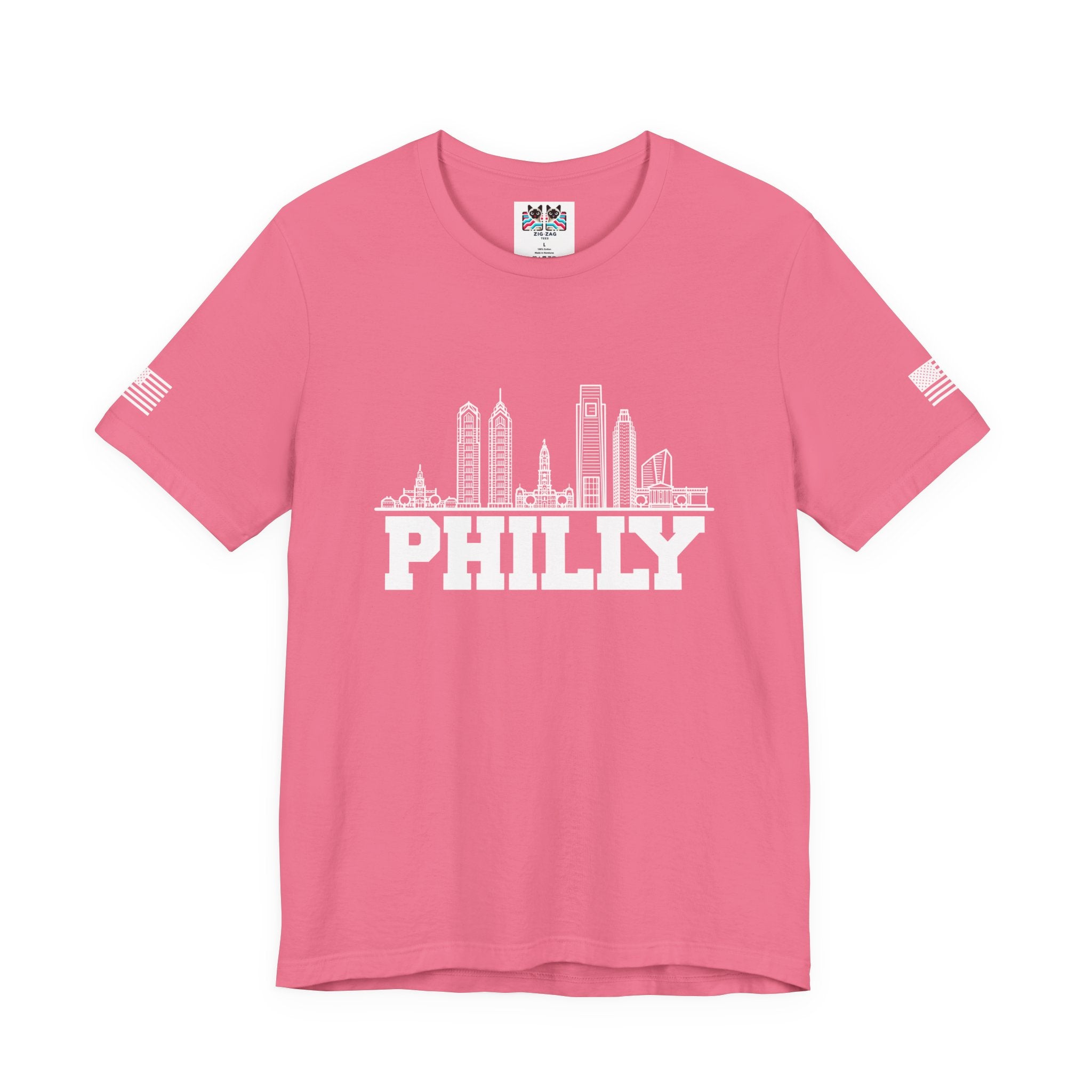 Philly T-Shirt – Philadelphia Skyline Line Art Graphic Tee