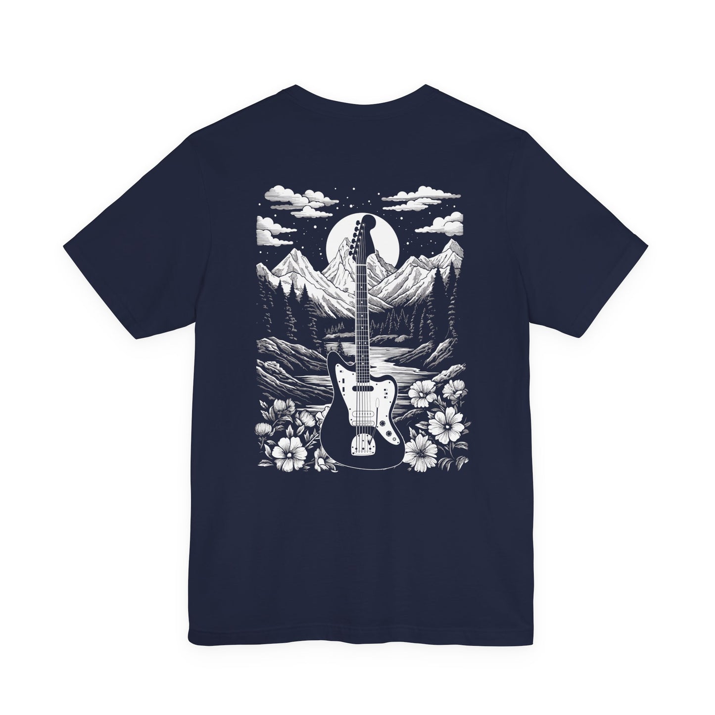 Unplugged With Nature Guitar Landscape T-Shirt