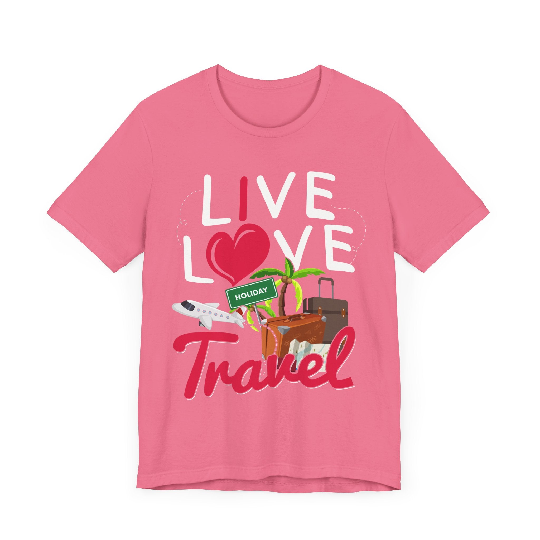 Live Love Travel Shirt, Wanderlust Adventure Tee, World Explorer Graphic T Shirt, Global Nomad Apparel, Travel Dreamer Vibes Top