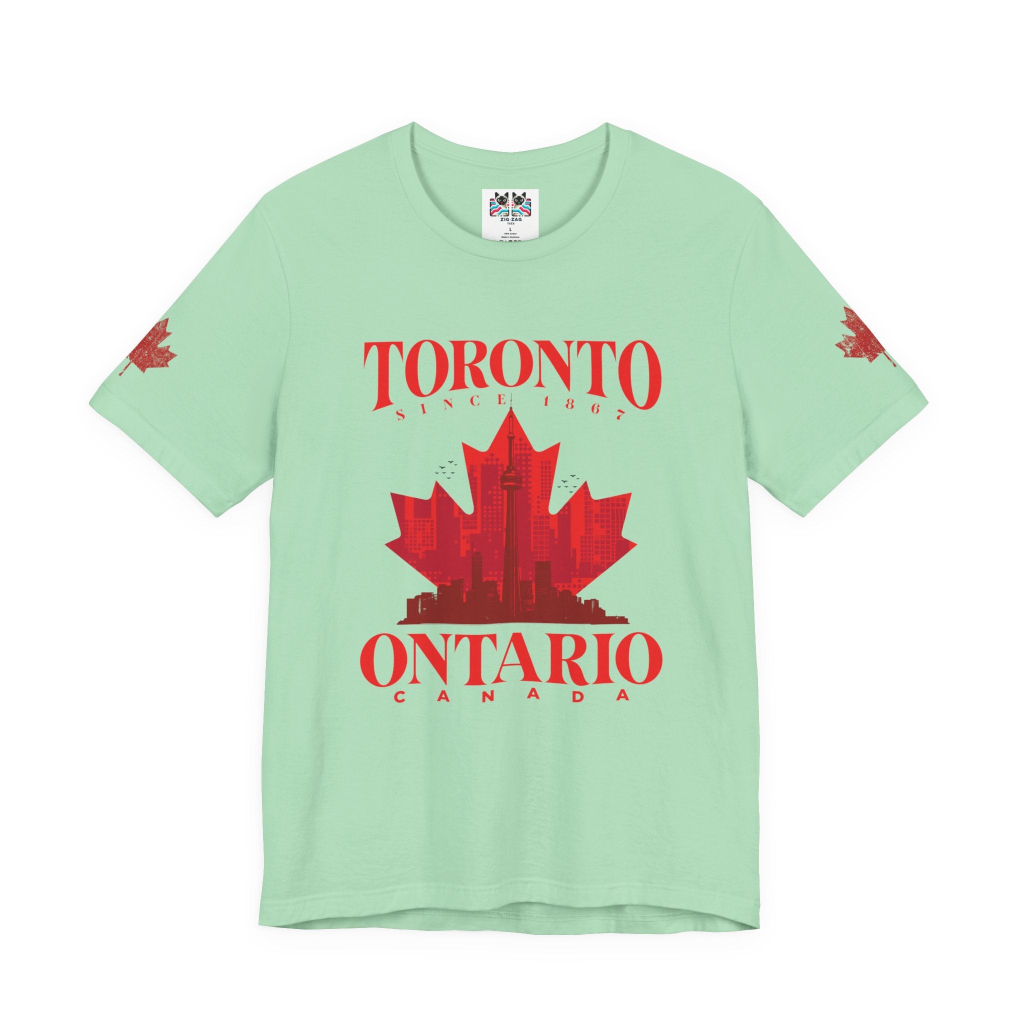 Toronto Skyline Maple Leaf T-Shirt