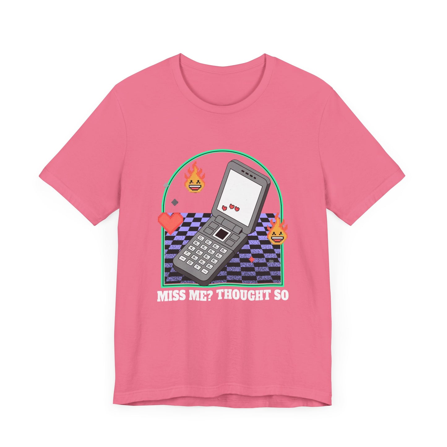 Miss Me? Thought So | Flip Phone & Playful Icons T-Shirt