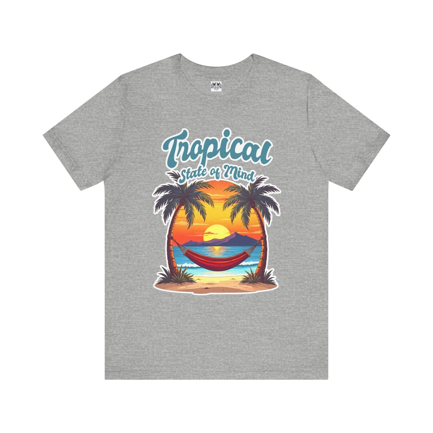 Tropical State of Mind Sunset Hammock Beach T-Shirt