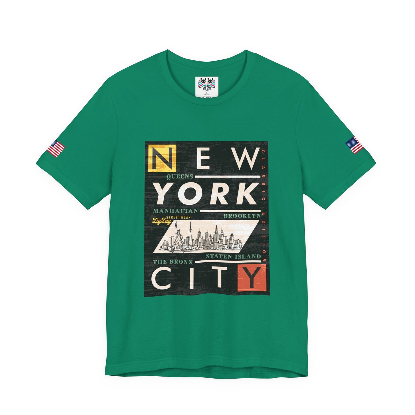 New York City Boroughs T-Shirt - Queens Manhattan Brooklyn Bronx Staten Island Design