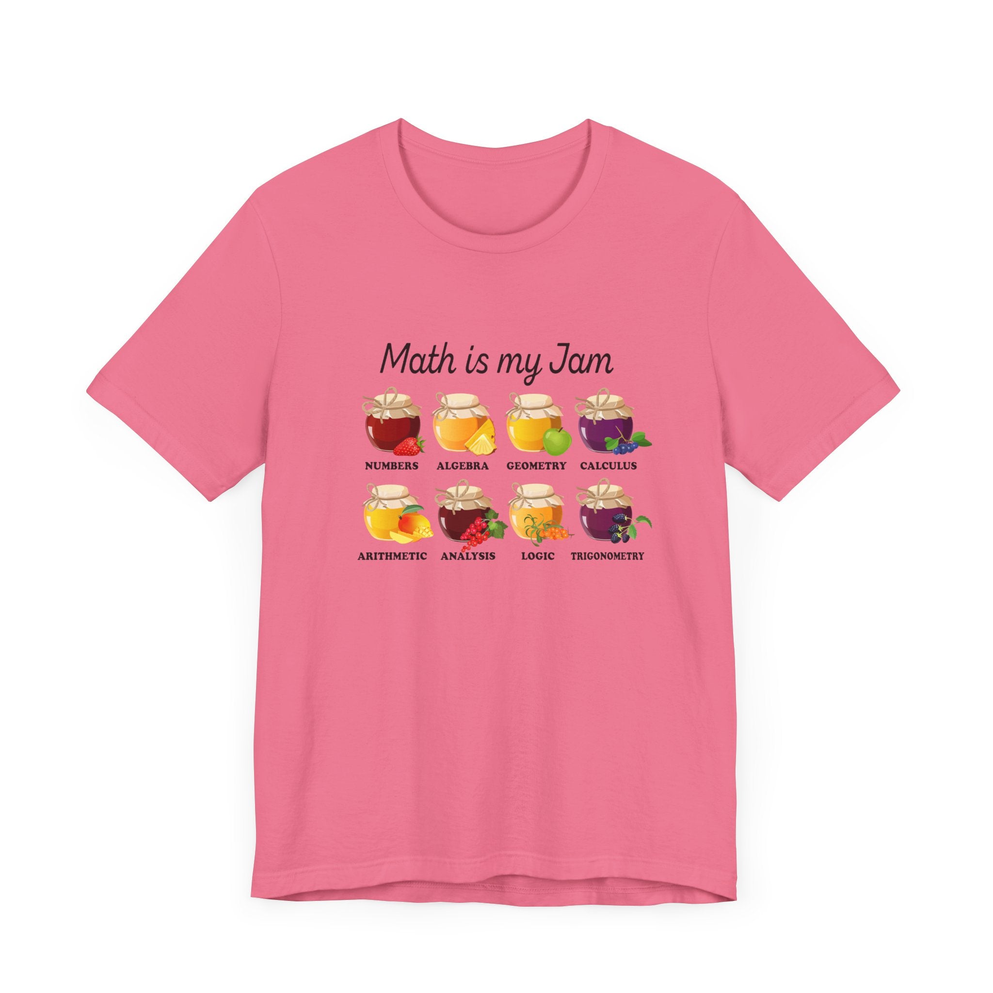 Math Is My Jam T-Shirt – Funny Math Lover Jam Jars Graphic Tee