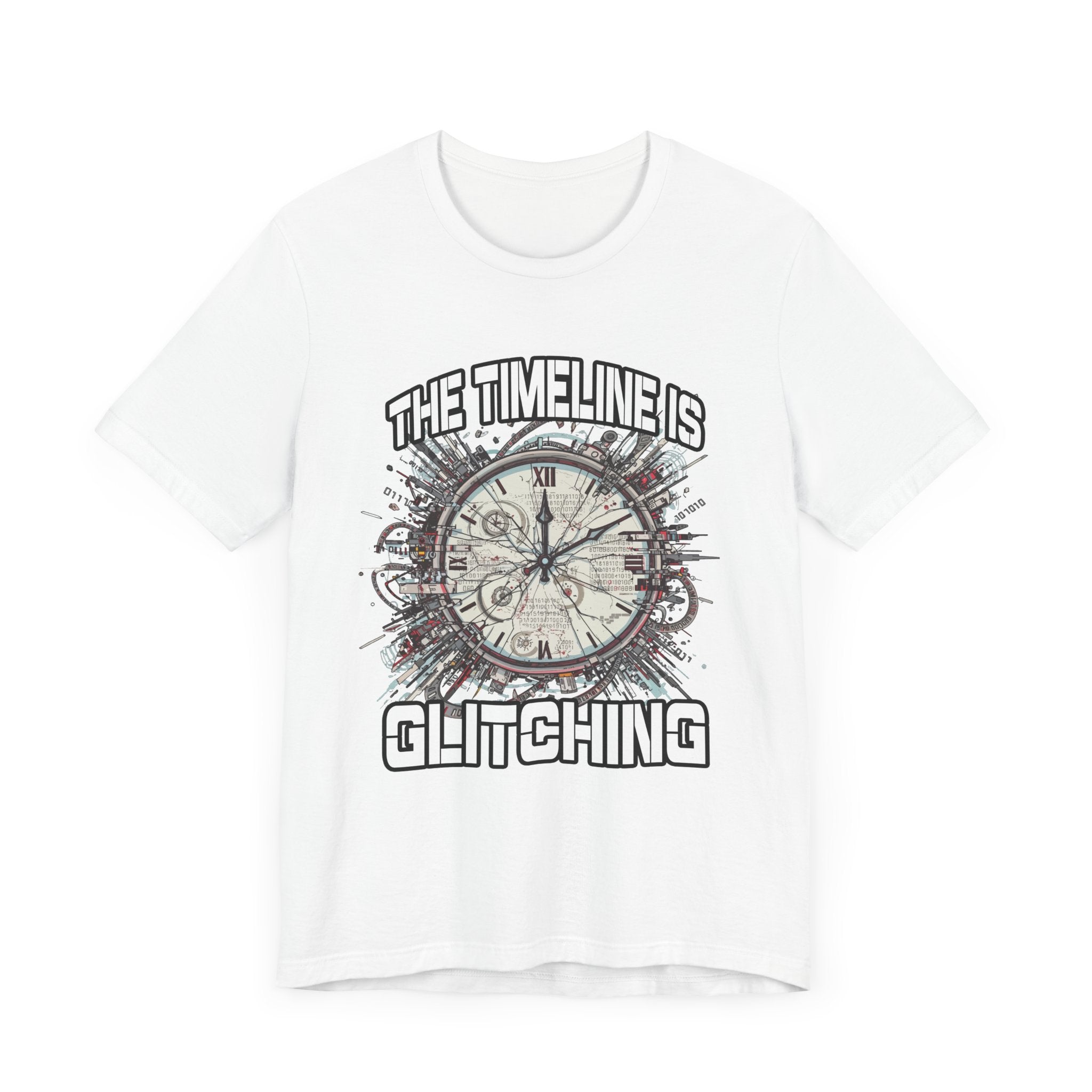 The Timeline is Glitching Tee, Sci-Fi Reality Error Shirt, Alternate Universe Humor Tee, Time Travel Nerd Gift Top