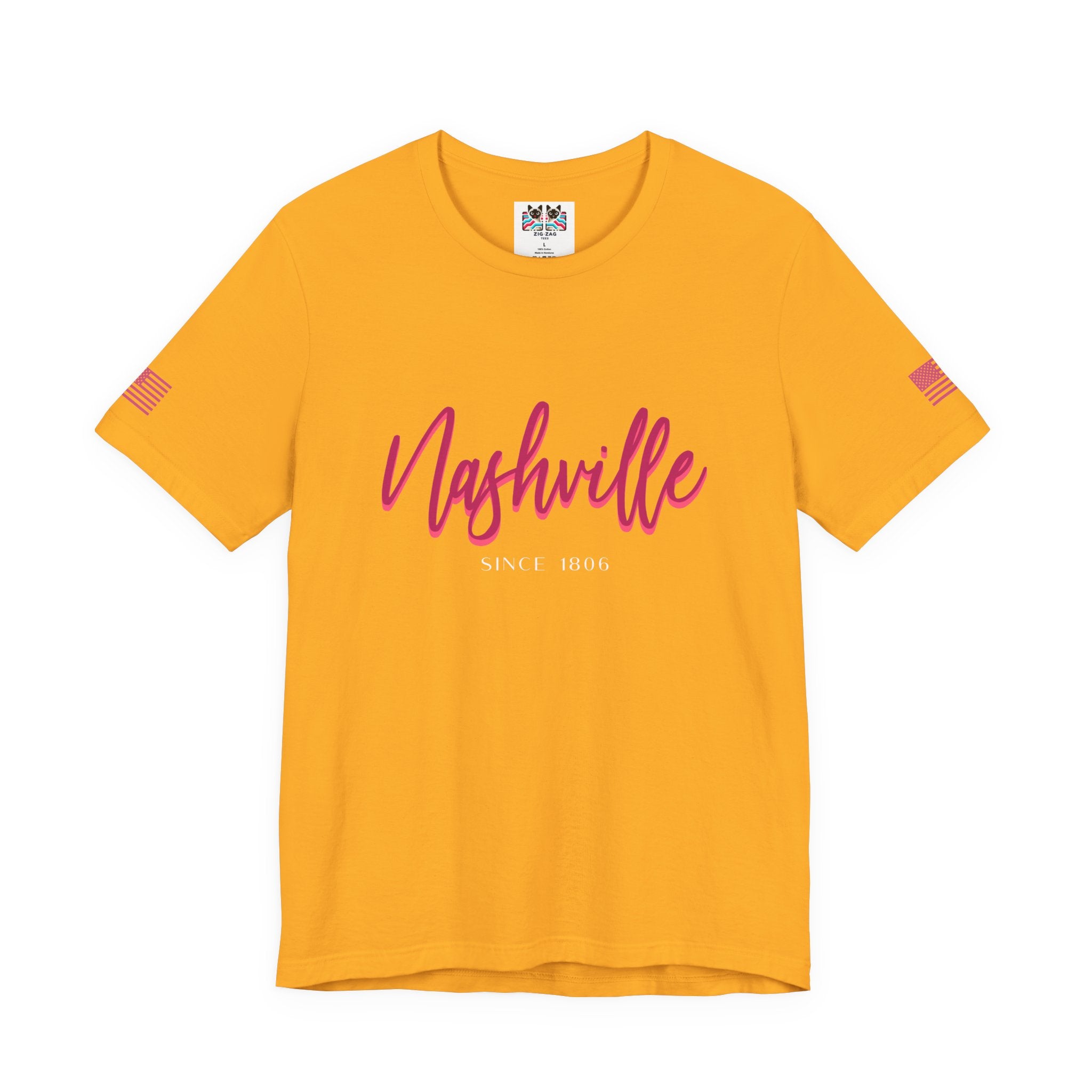 Nashville Since 1806 T-Shirt – Elegant Script Typography Tee