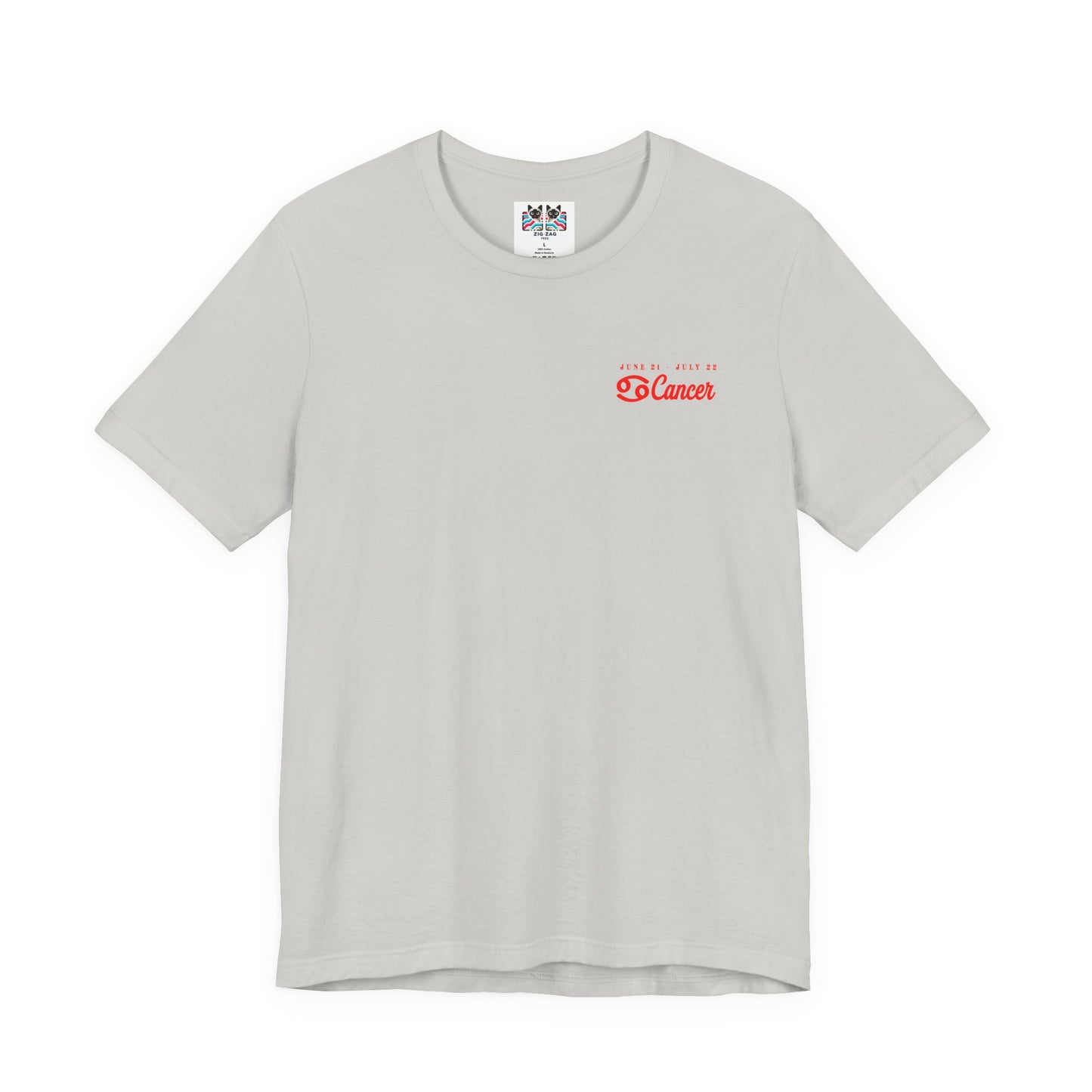Cancer Zodiac T-Shirt – Crab with Astrological Wheel and Water Element