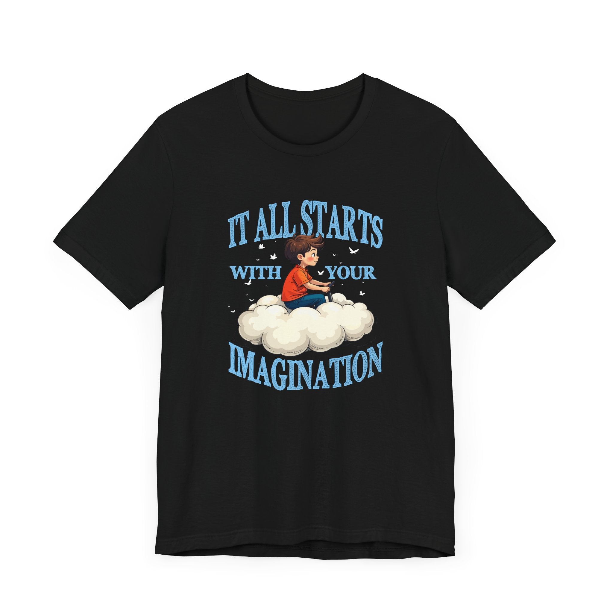 Cloud Control - Imagine Your Own Reality – Toddler Controlling Cloud with Stars & Planets Graphic T-Shirt