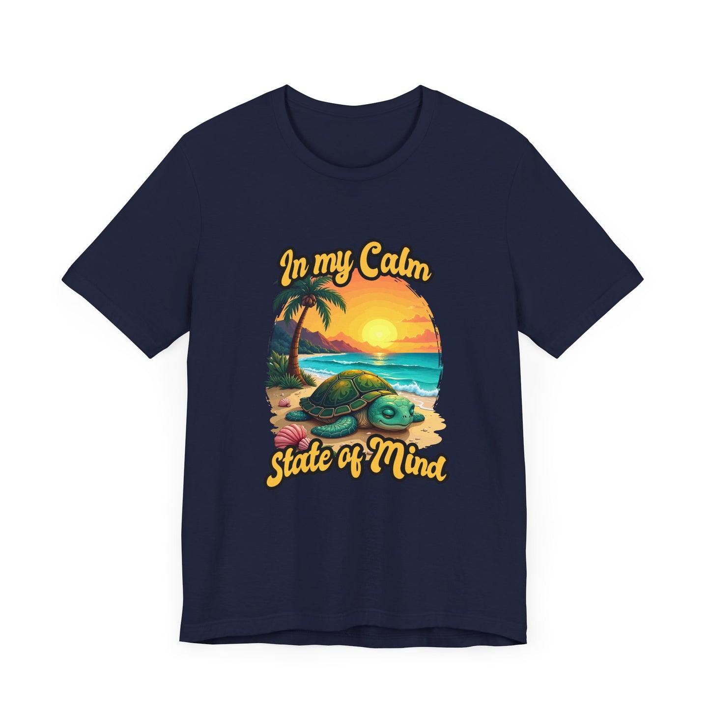 In My Calm State of Mind – Peaceful Tortoise Beach Sunset Graphic T-Shirt