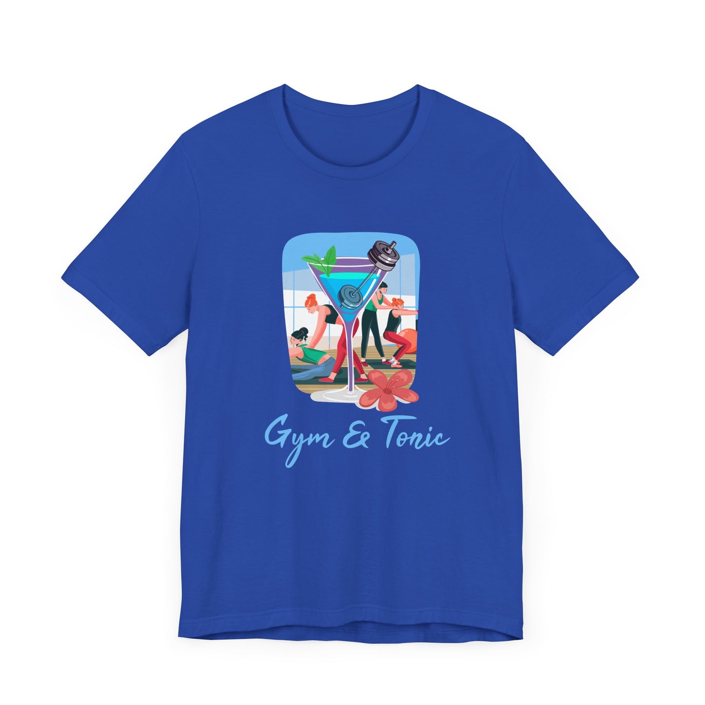 Gym and Tonic Tee, Fitness Pun Shirt, Workout Humor Graphic, Exercise and Fun Top, Healthy Balance Gift