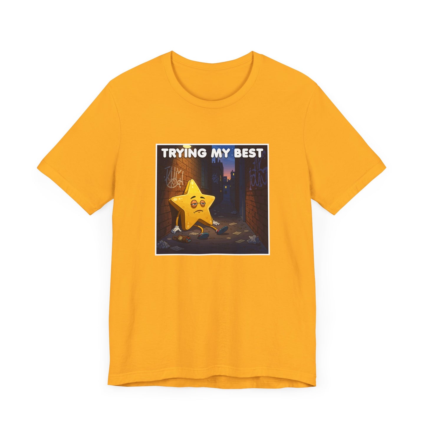 Trying My Best It’s Not Much Tee, Low Effort Humor Shirt, Honest Mood Graphic Tee, Funny Bare Minimum Top, Lazy Relatable Gift