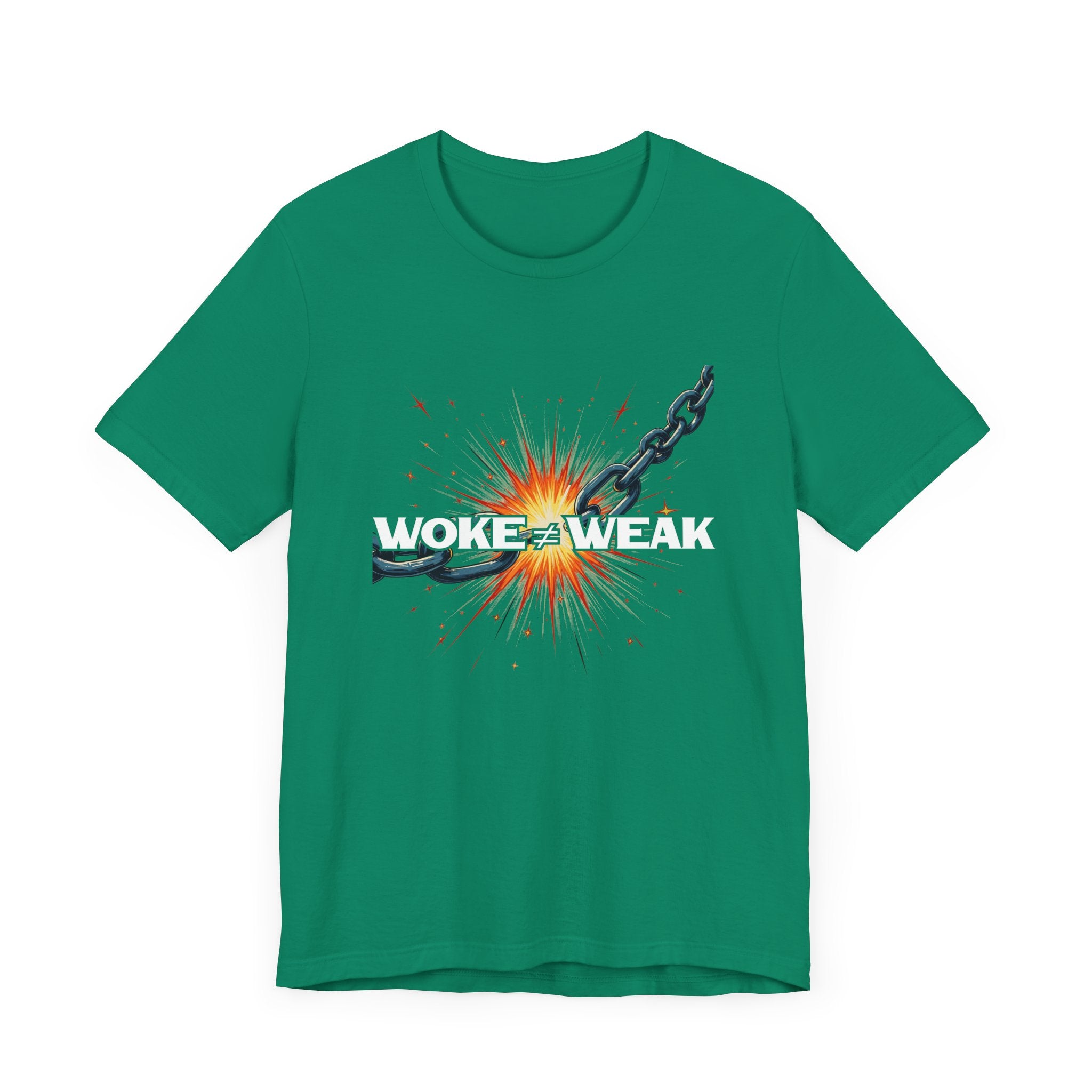 Woke ≠ Weak | Broken Chains & Spark Graphic T-Shirt