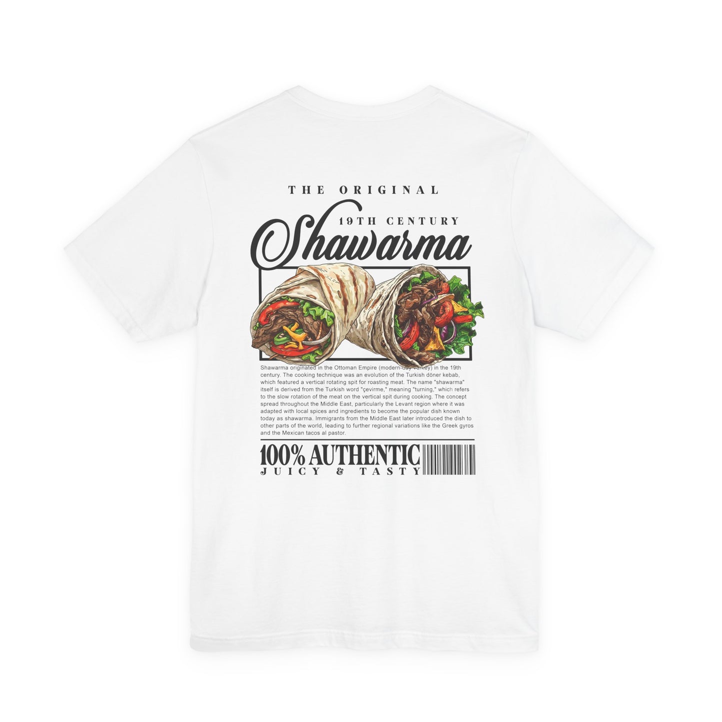 The Classic Shawarma 19th Century Tshirt – Middle Eastern Culinary Icon