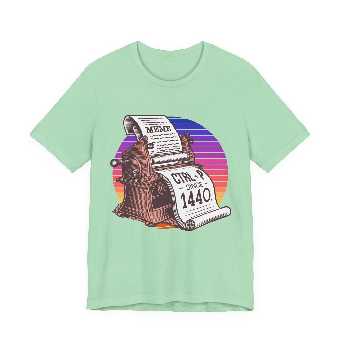 CTRL + P Since 1440 Tshirt – The Printing Press Meme Edition