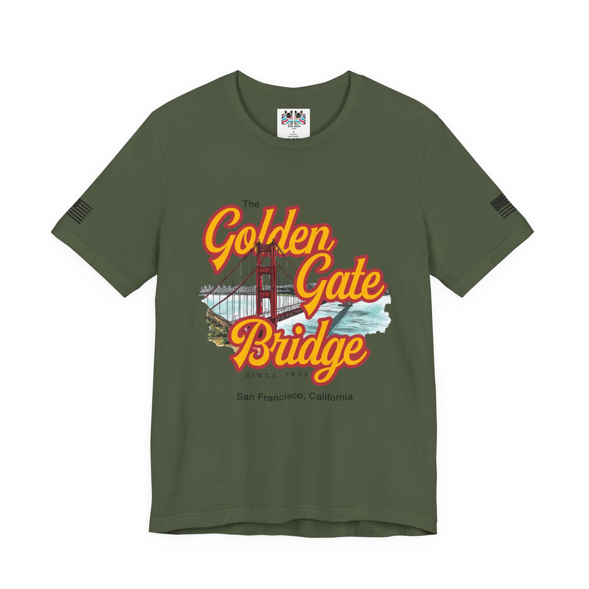 The Golden Gate Bridge T-Shirt – Retro Script Graphic Tee Since 1933 San Francisco California