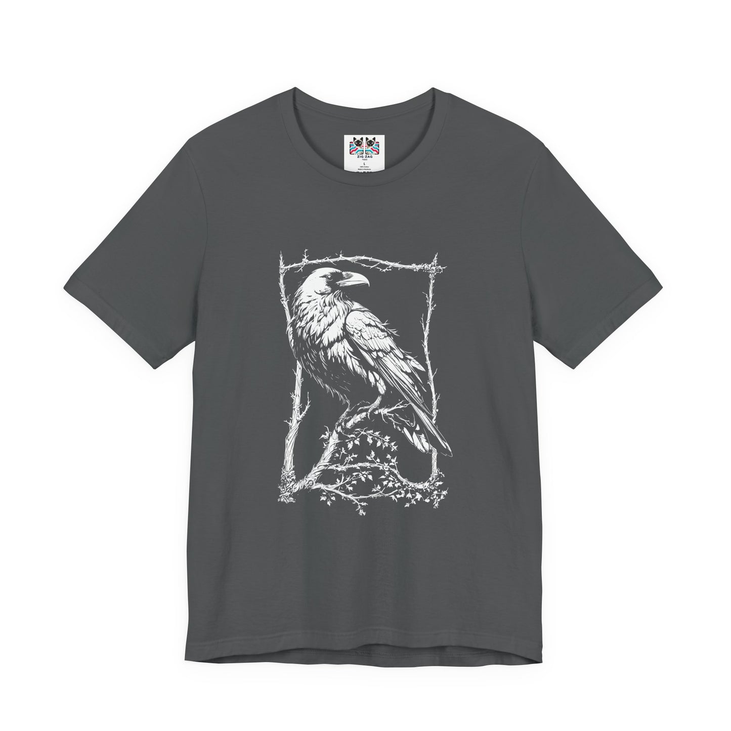 Moonlit Raven Tower Night Gothic T-Shirt
