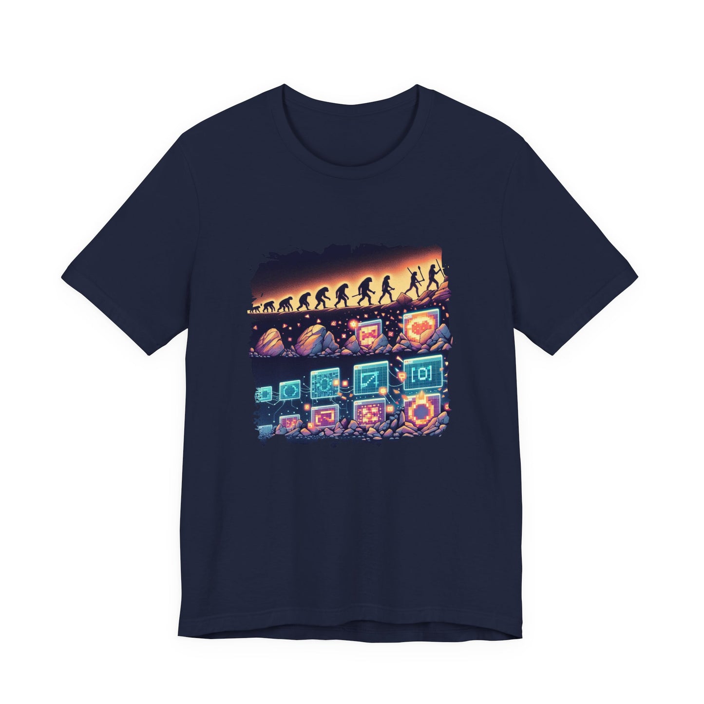 Cave Art to NFTs: The Evolution of Creativity Tshirt