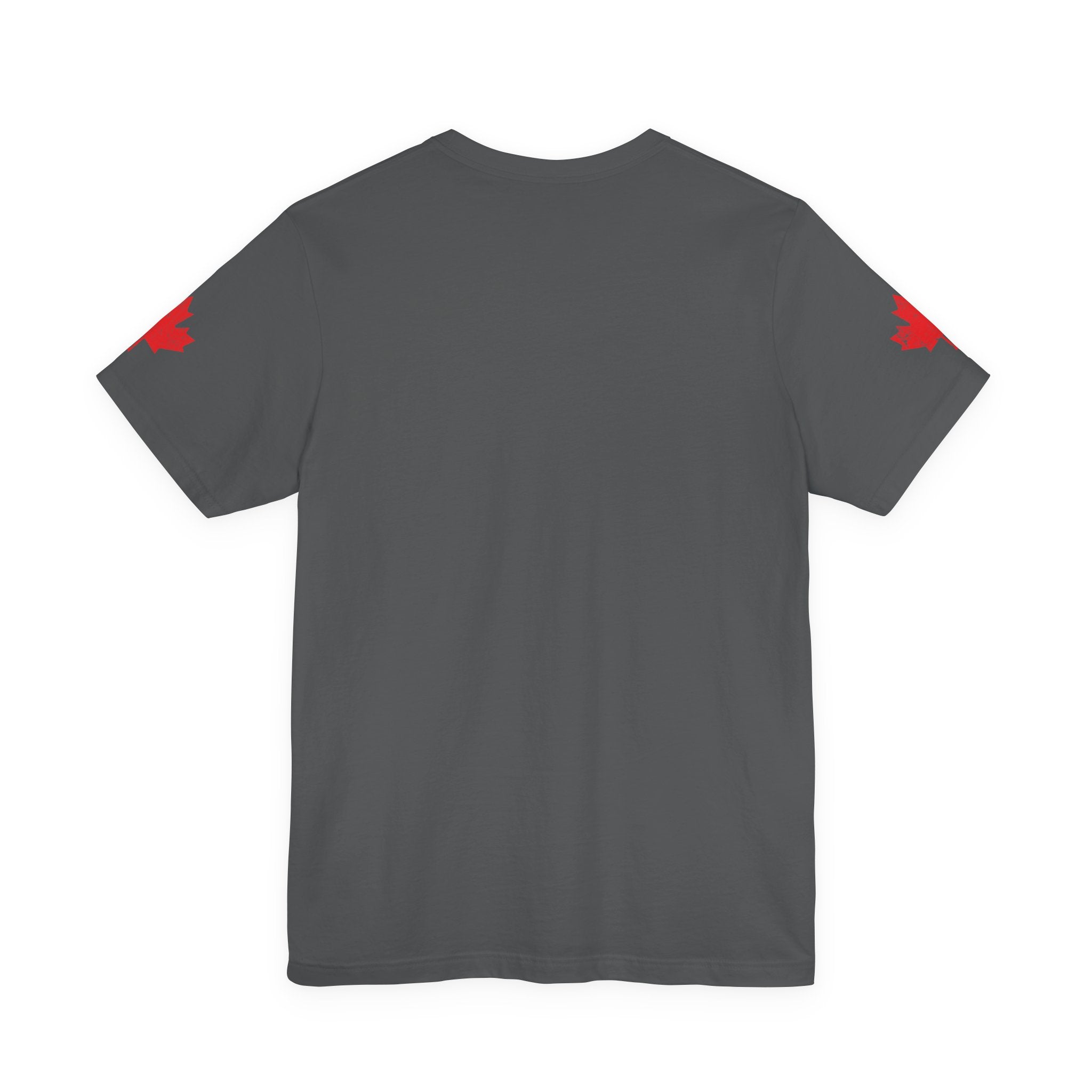 Made In Canada Iconic Symbols - Red & White outline Print T-Shirt