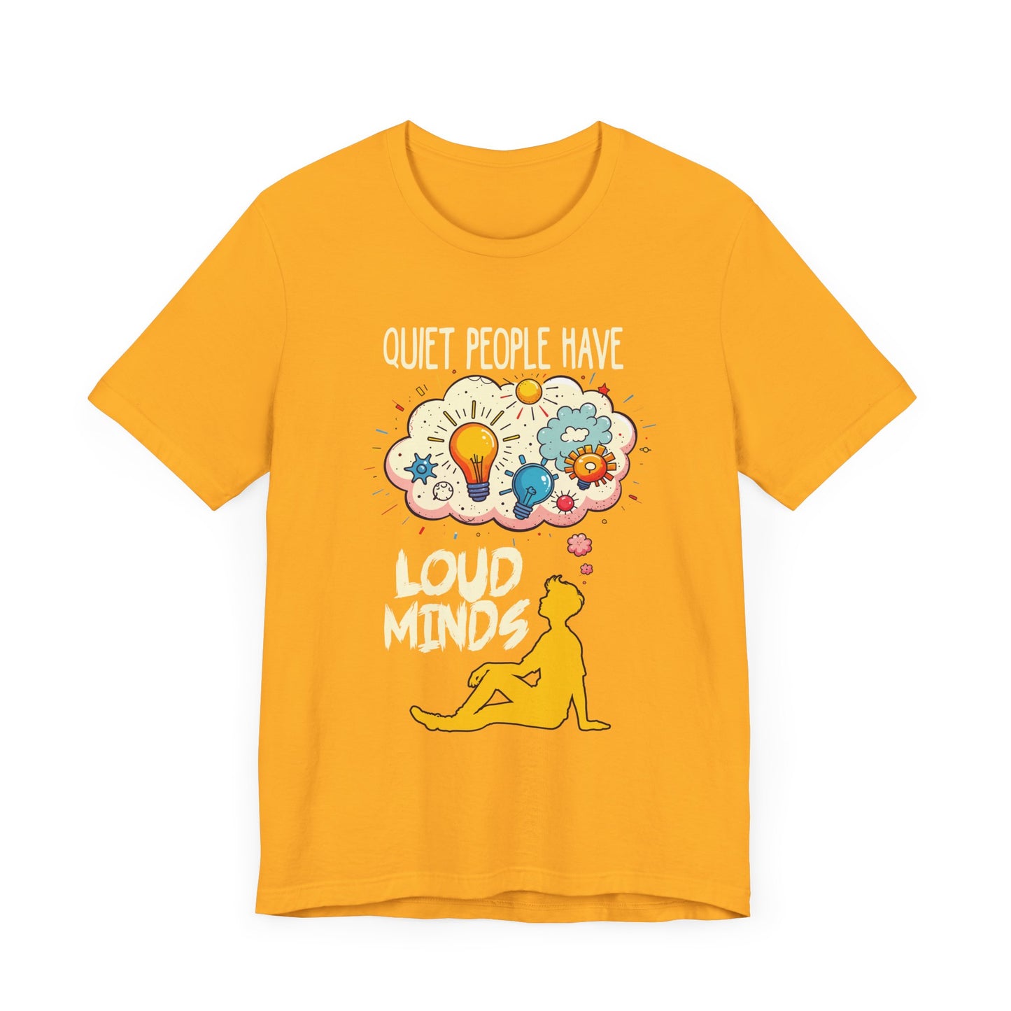 Quiet People Have Loud Minds Tee, Introvert Quote Shirt, Thoughtful Soul Graphic Tee, Depth Over Volume Top, Inner World Gift