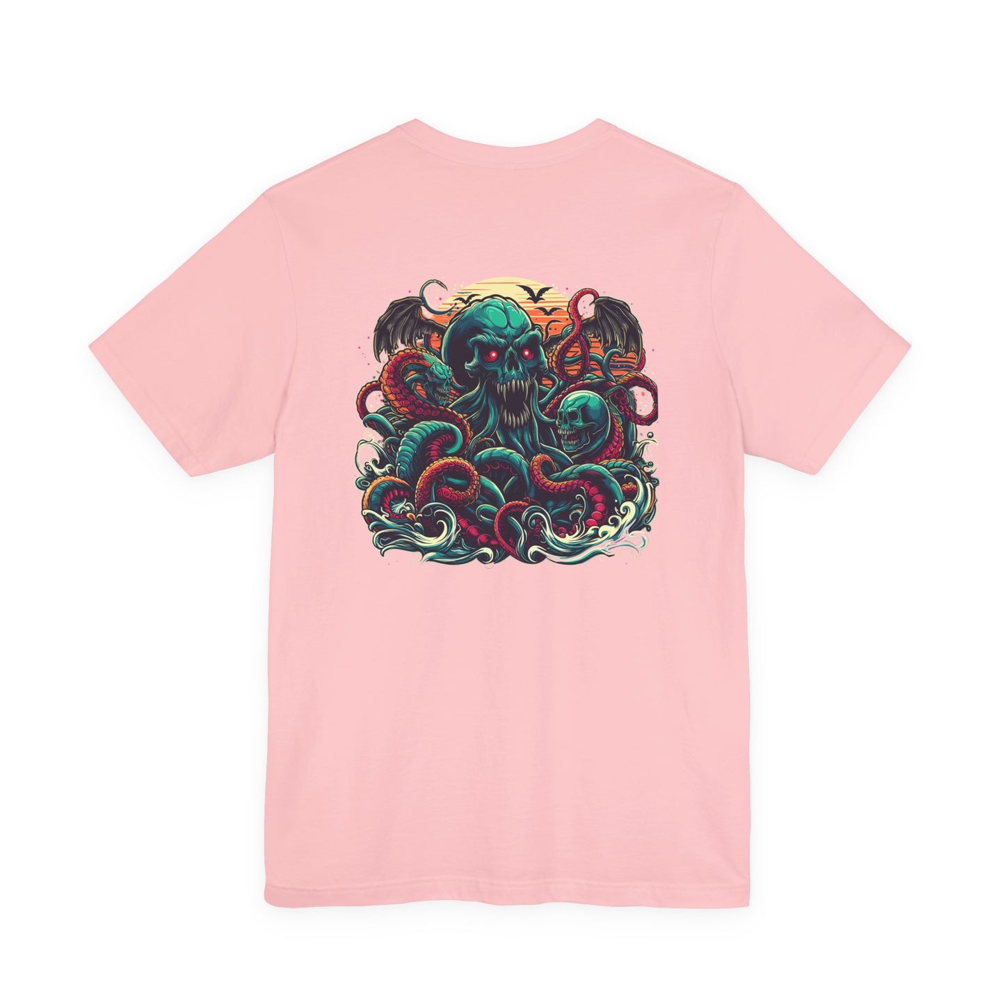 Cosmic Zombies vs Deep Sea Cthulhu Horror T-Shirt