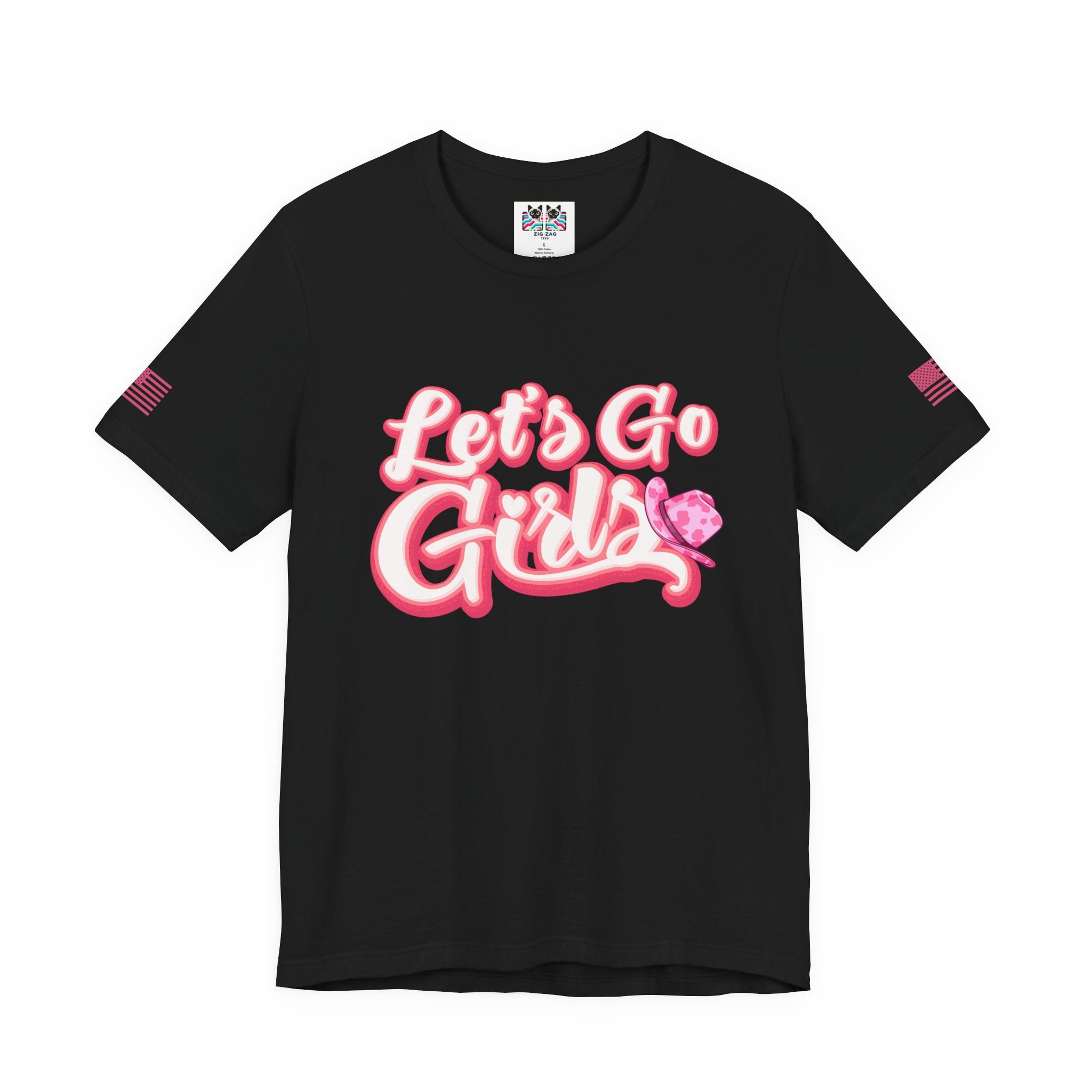 Let's Go Girls T-Shirt – Bold Retro Script Cowboy Hat Graphic Tee