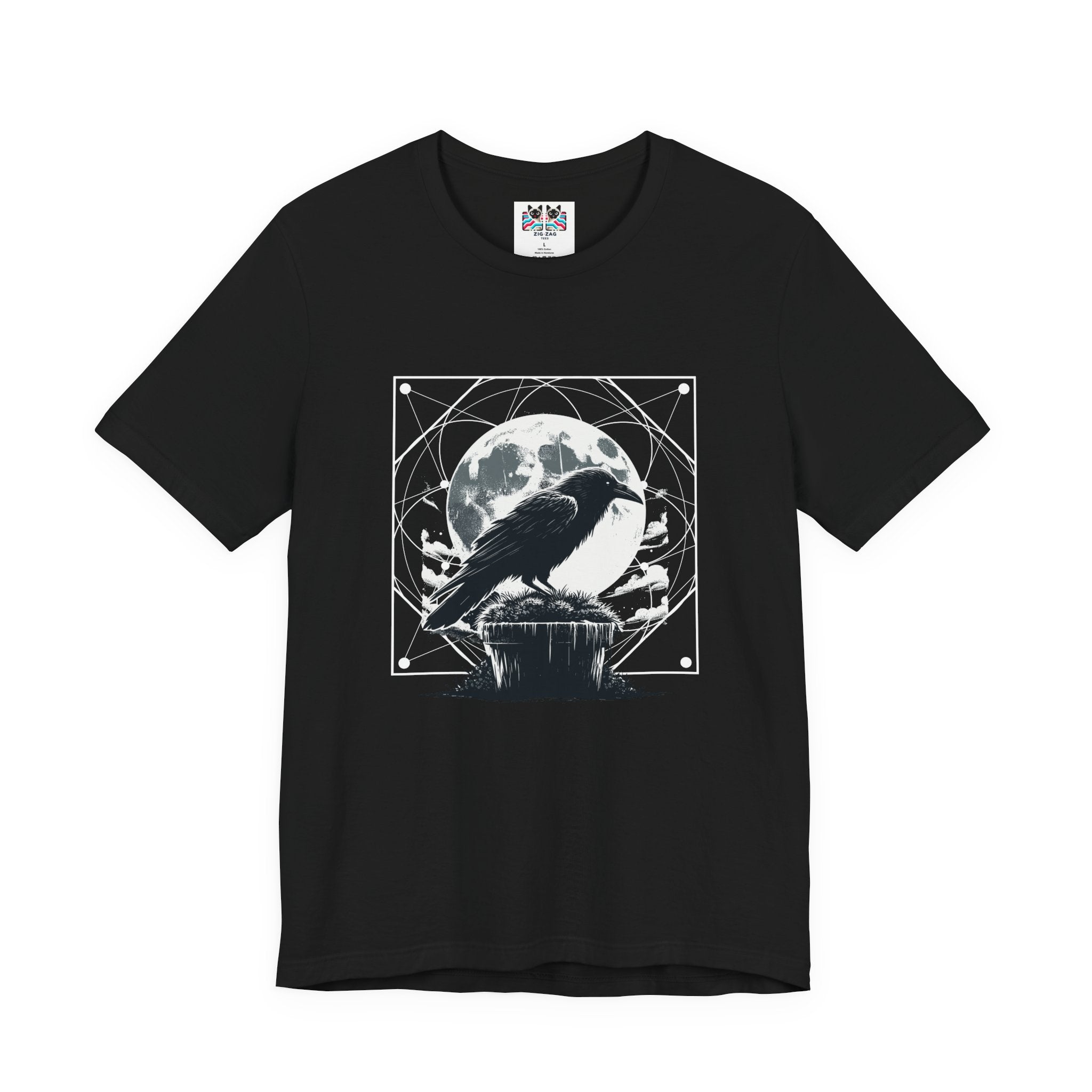 Moonlit Crow Purple Night T-Shirt