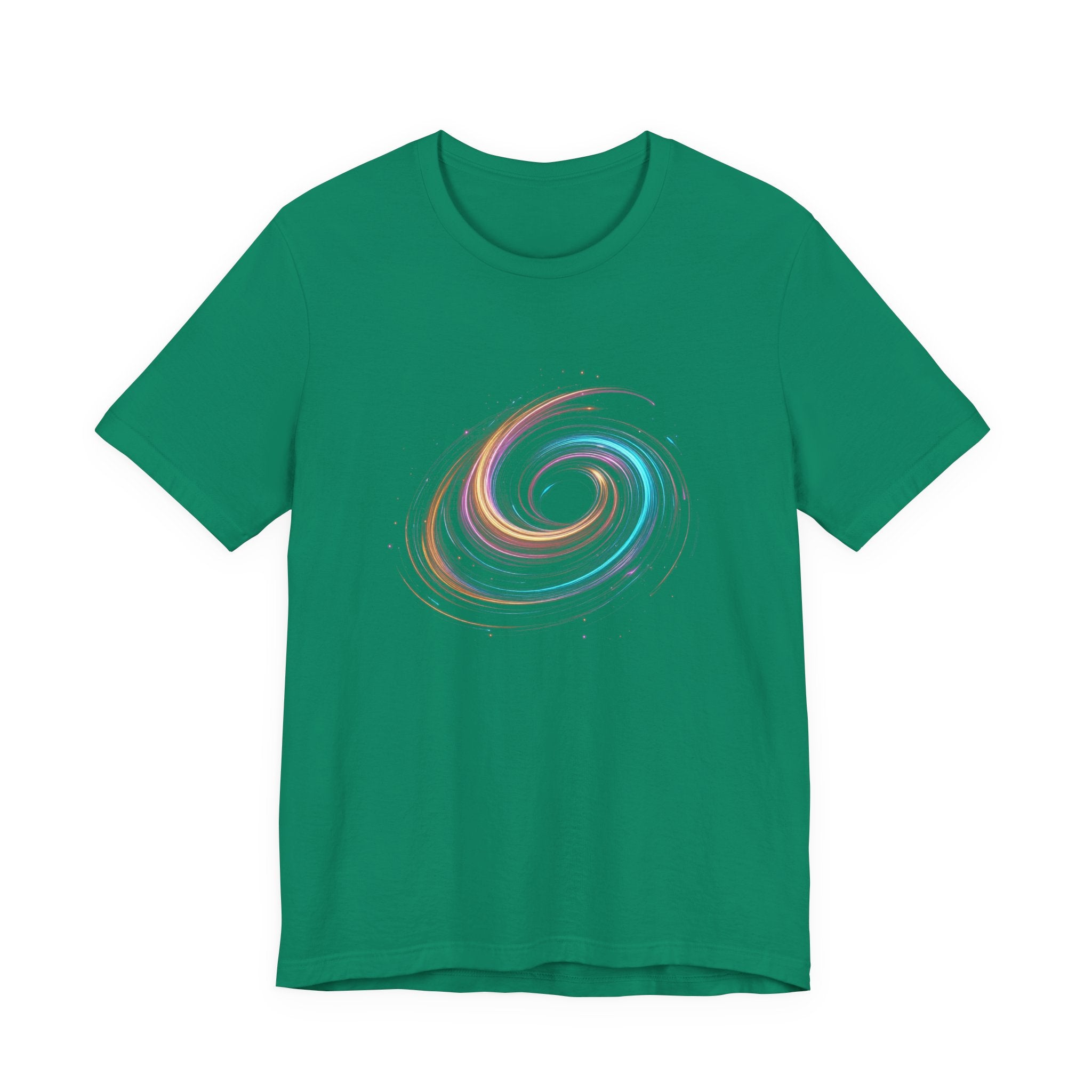 Neon Swirls – Vibrant Abstract Glow Graphic T-Shirt