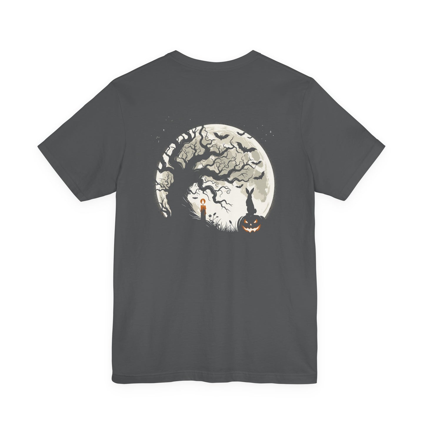 Evil Rabbit and Haunted Full Moon Halloween T-Shirt