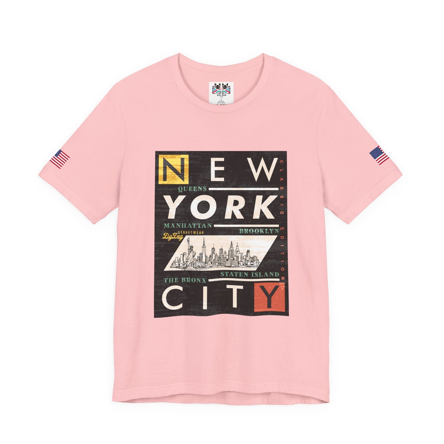 New York City Boroughs T-Shirt - Queens Manhattan Brooklyn Bronx Staten Island Design