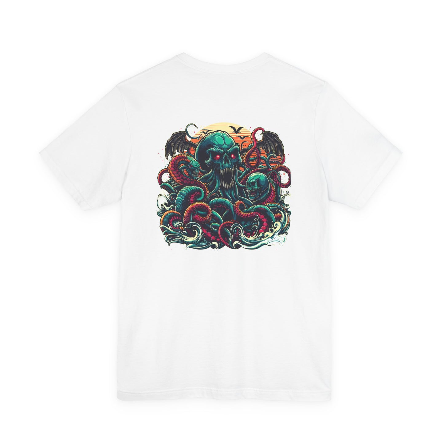 Cosmic Zombies vs Deep Sea Cthulhu Horror T-Shirt