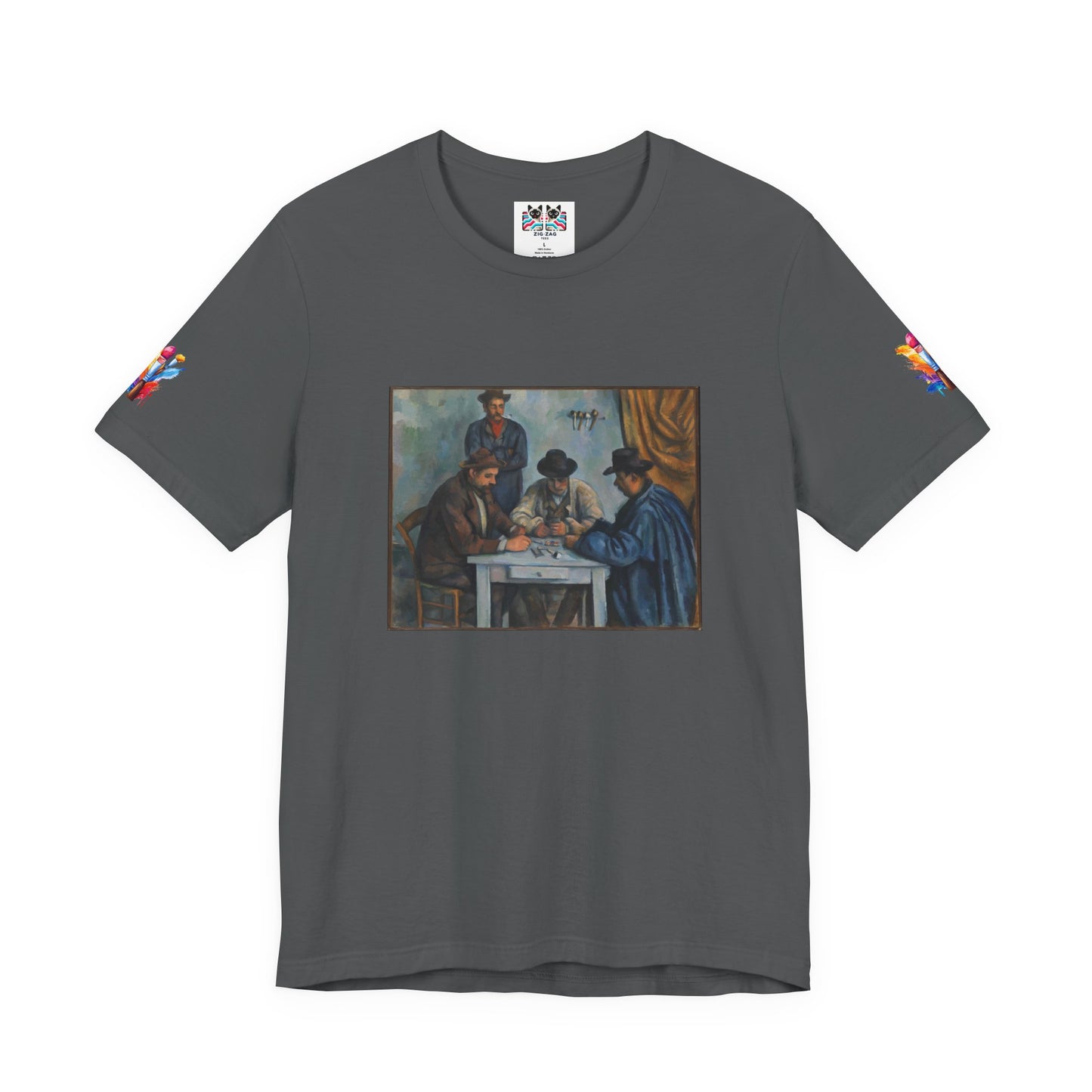 The Card Players Art T-Shirt – Post-Impressionist Masterpiece Graphic Tee