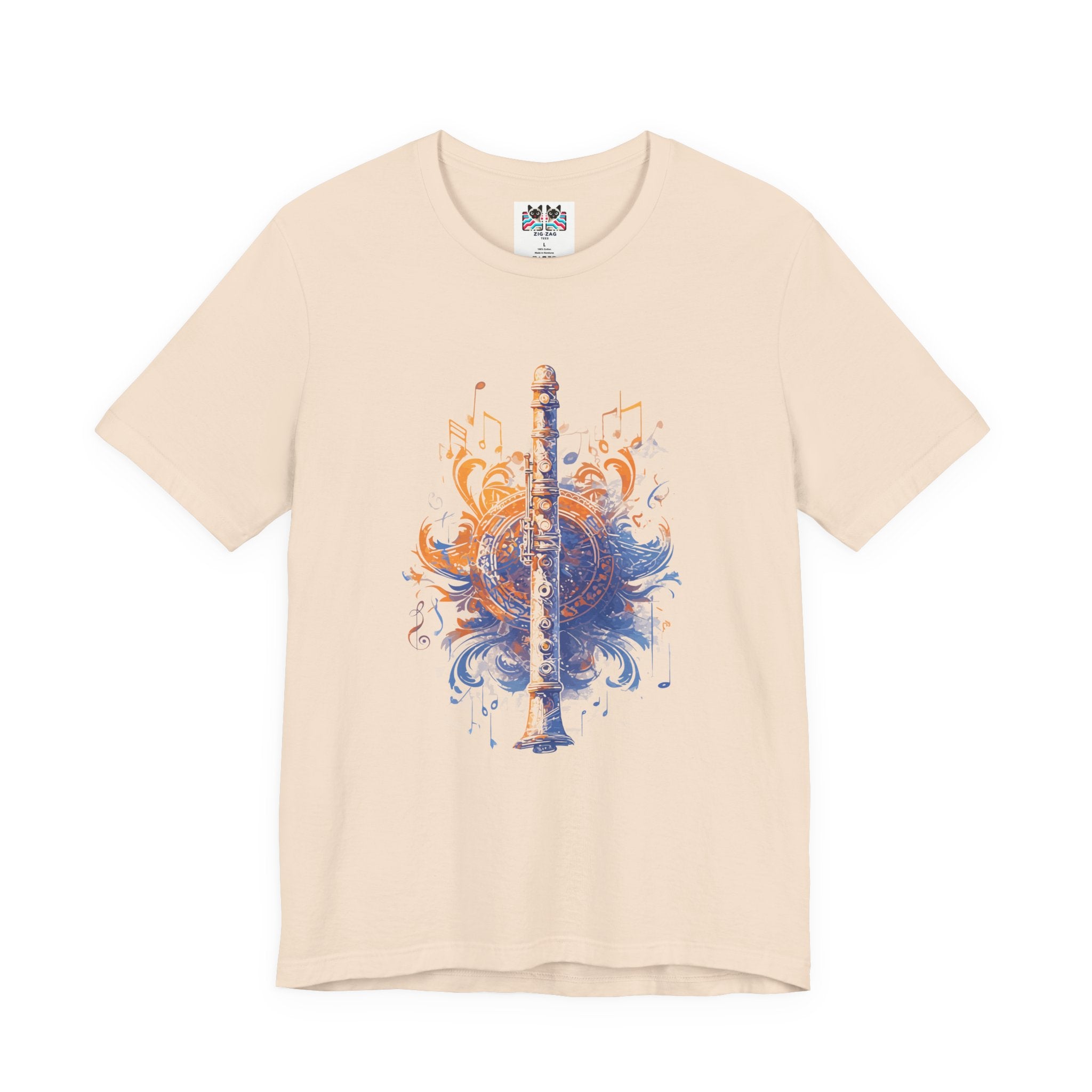 Classic Colorful Flute Music Notes Classical Flute T-Shirt