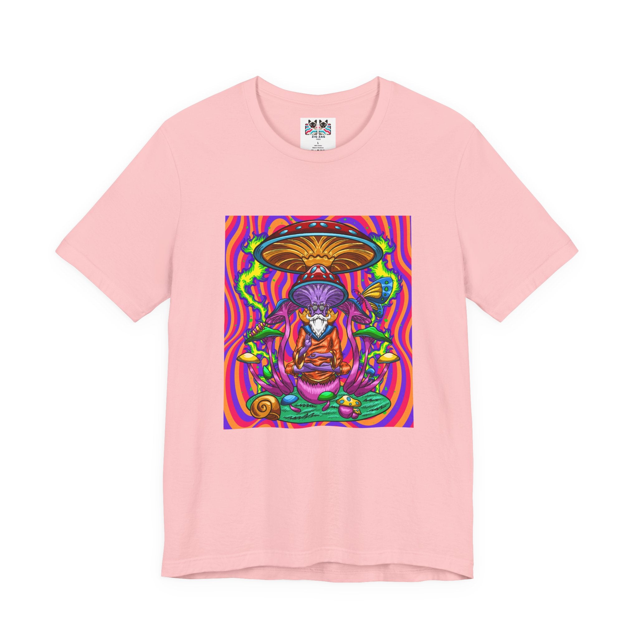 Psychedelic Mushroom Wizard Stay Wild & High T-Shirt