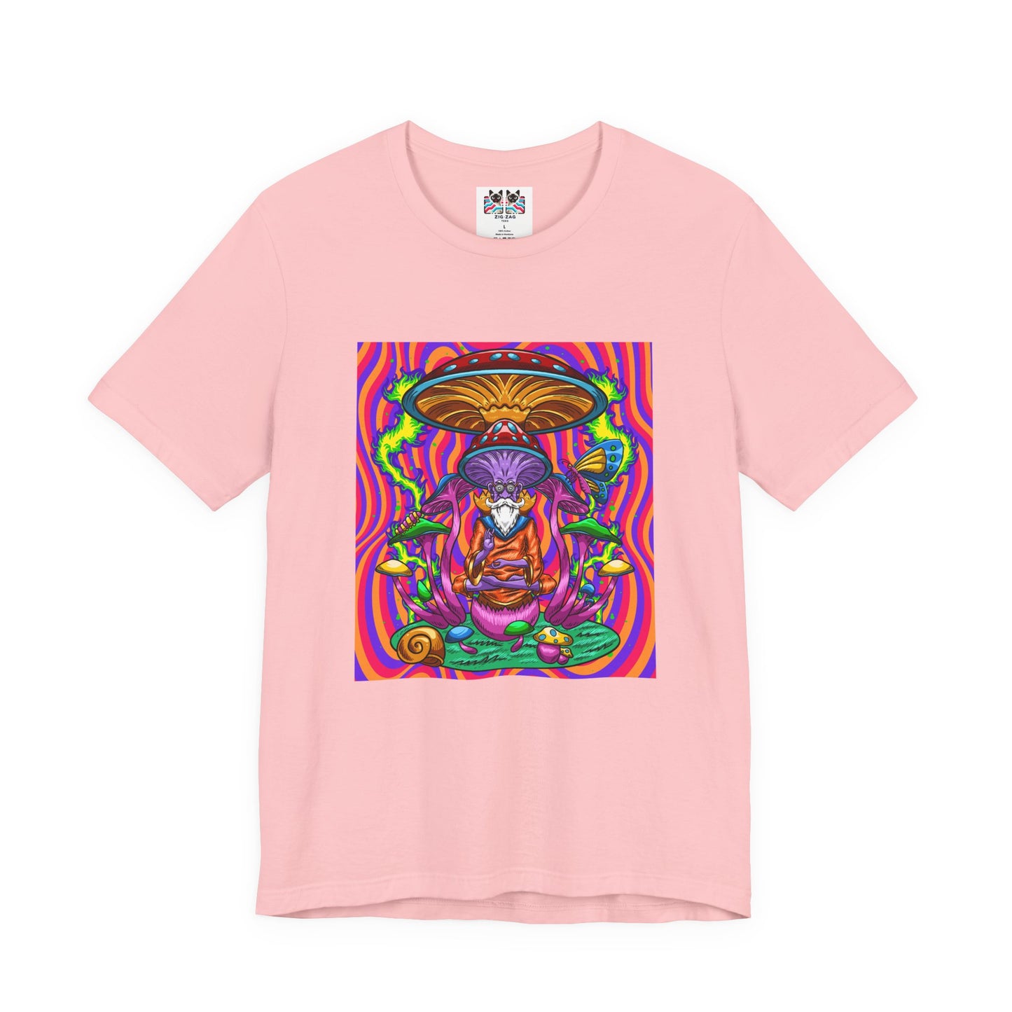Psychedelic Mushroom Wizard Stay Wild & High T-Shirt
