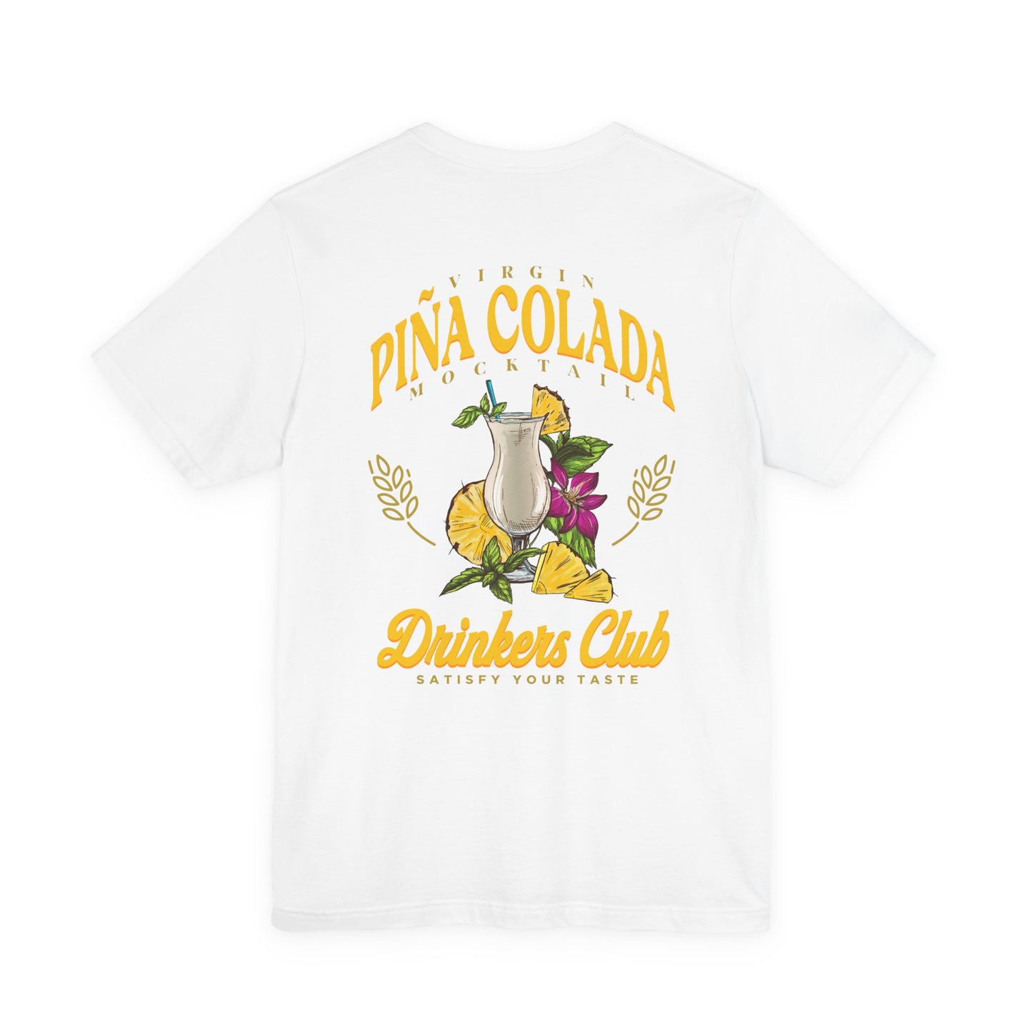 Virgin Pina Colada Mocktail Drinkers Club Tshirt – Satisfy Your Taste