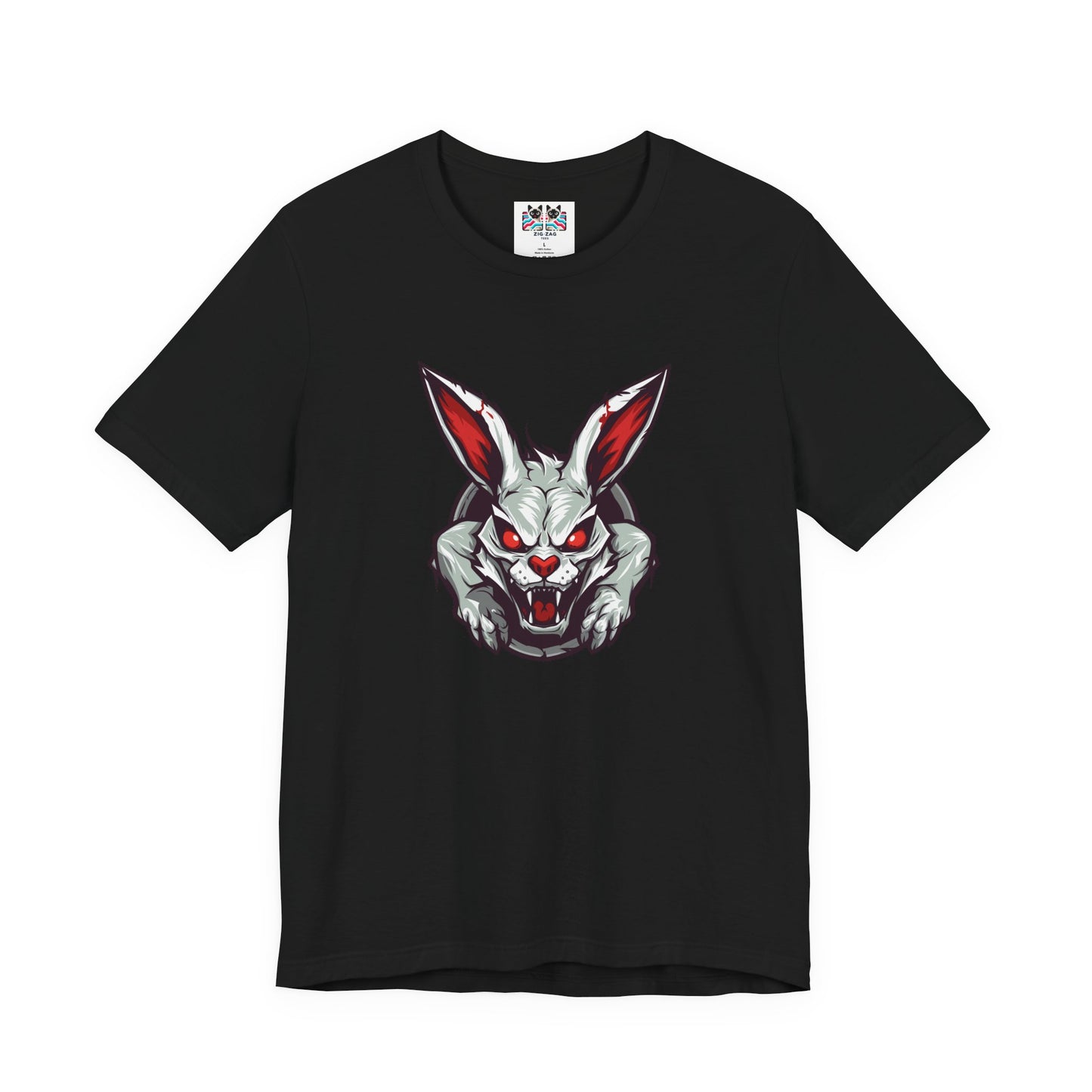 Evil Rabbit and Haunted Full Moon Halloween T-Shirt