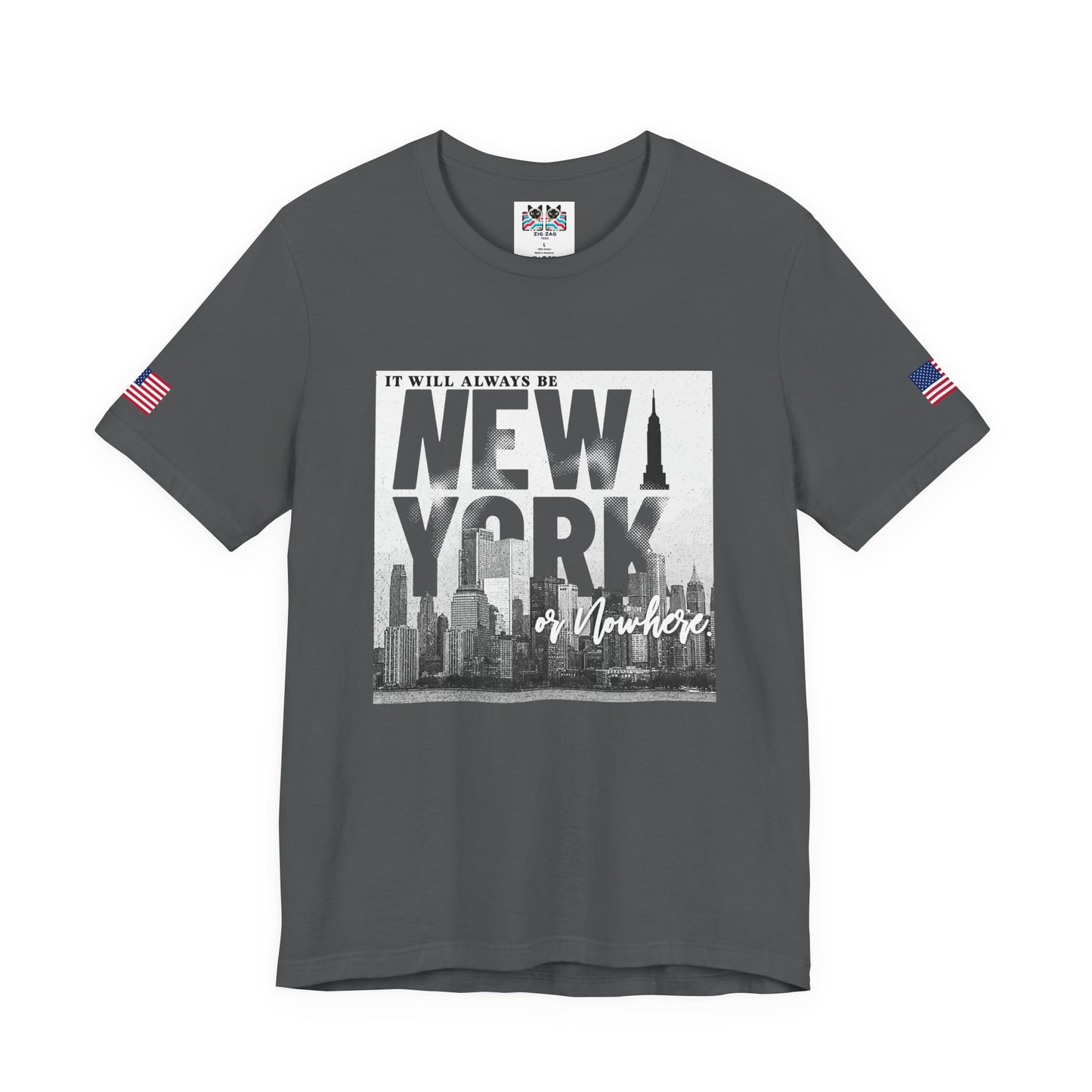 It Will Always Be New York T-Shirt - NYC Skyline Purple Typography Design