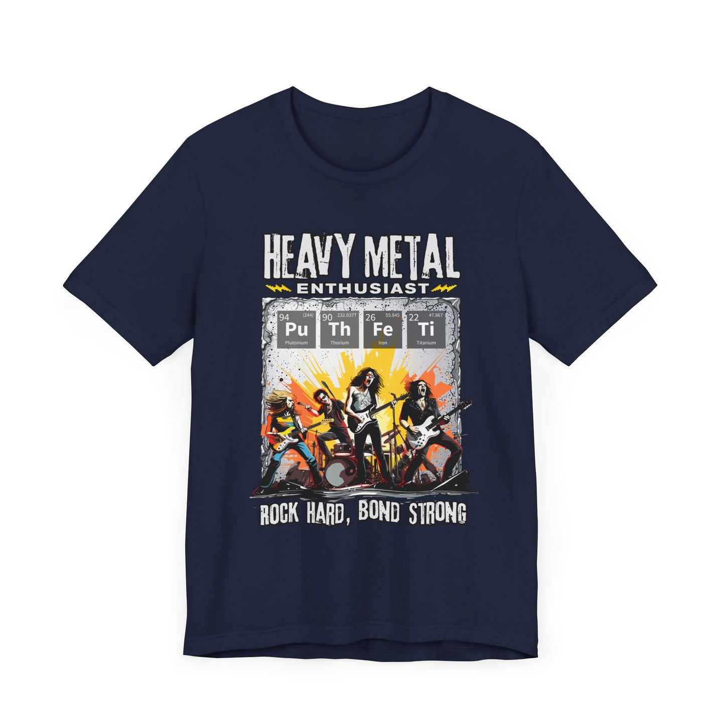 Heavy Metal Enthusiast Tee, Rock Vibes Shirt, Chemistry Pun Top, Science Humor Graphic Tee, Music + Science Gift