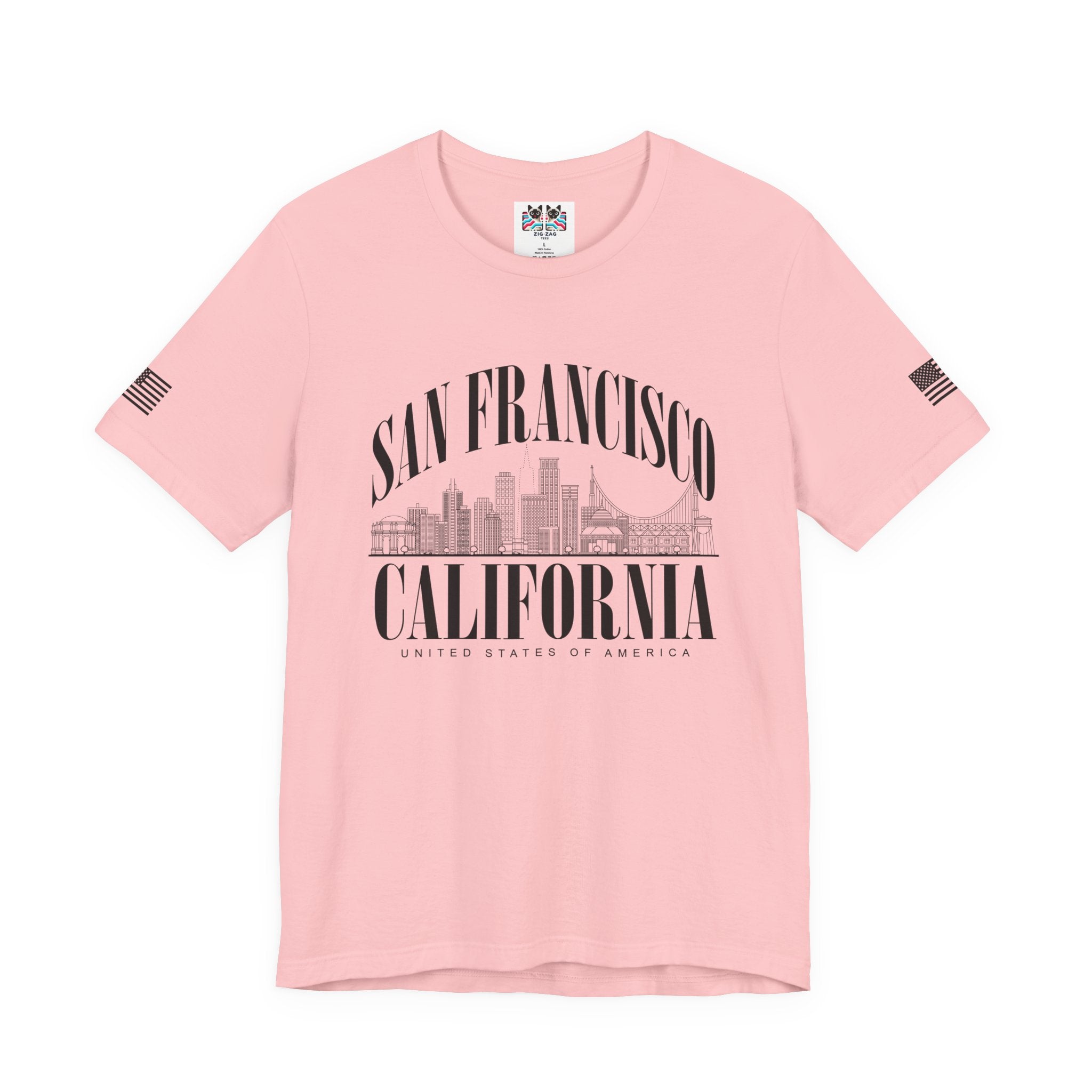 San Francisco California T-Shirt – Arched Skyline United States of America Graphic Tee