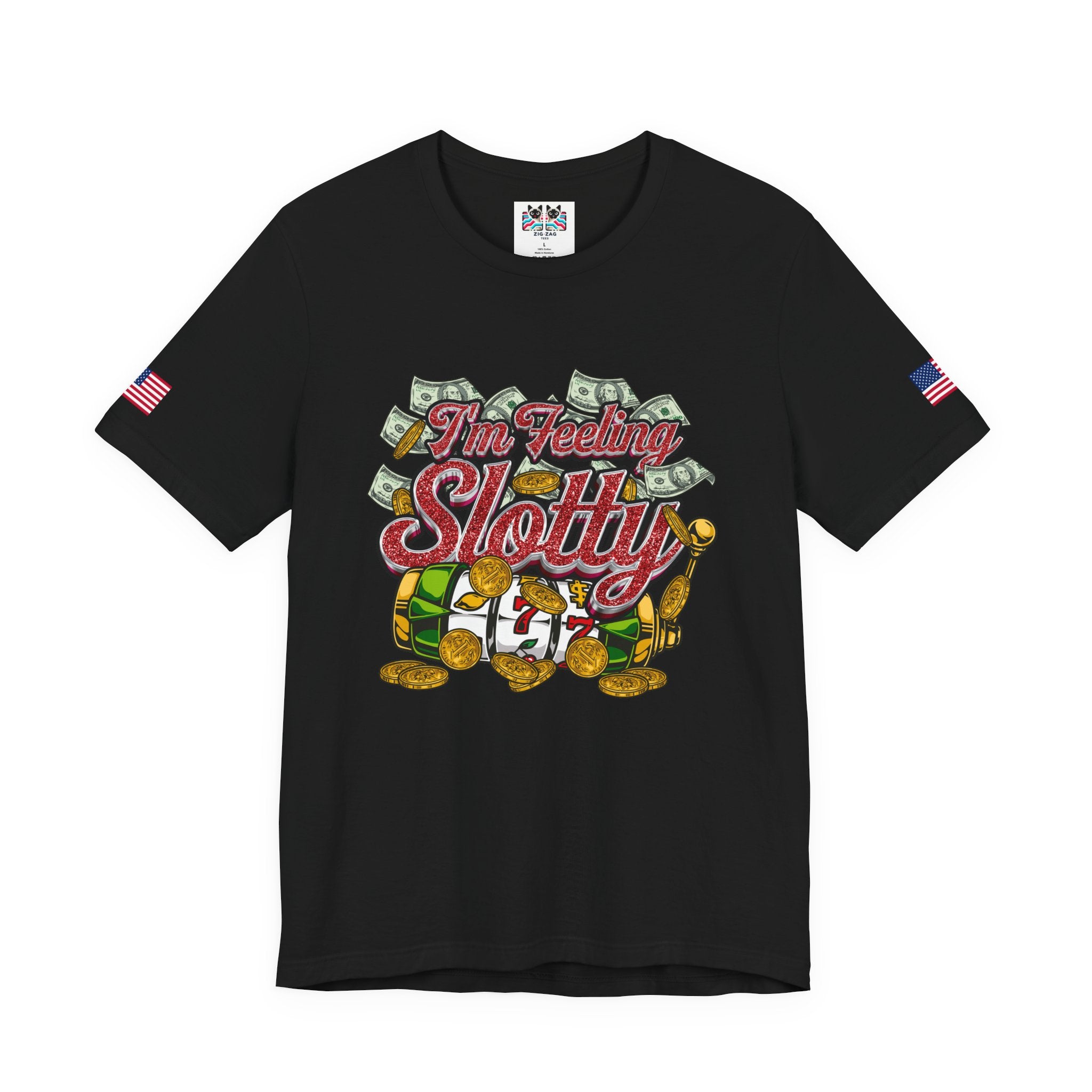 I'm Feeling Slotty Funny Casino Shirt – Vegas Girls Trip Slot Machine Tee