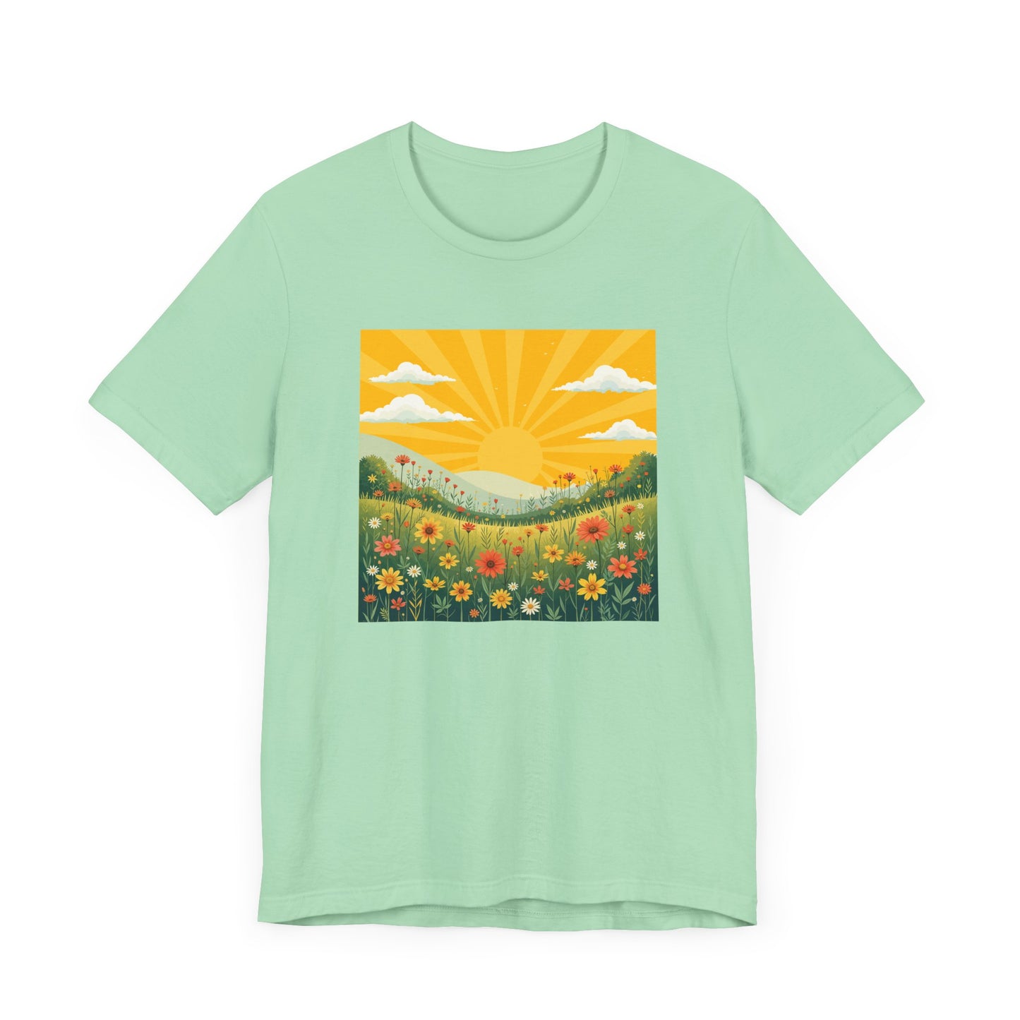 Spring in Full Bloom Tee, Seasonal Vibe Shirt, Floral Mood Top, Happy Growth Graphic Tee, Garden Lover Gift Shirt