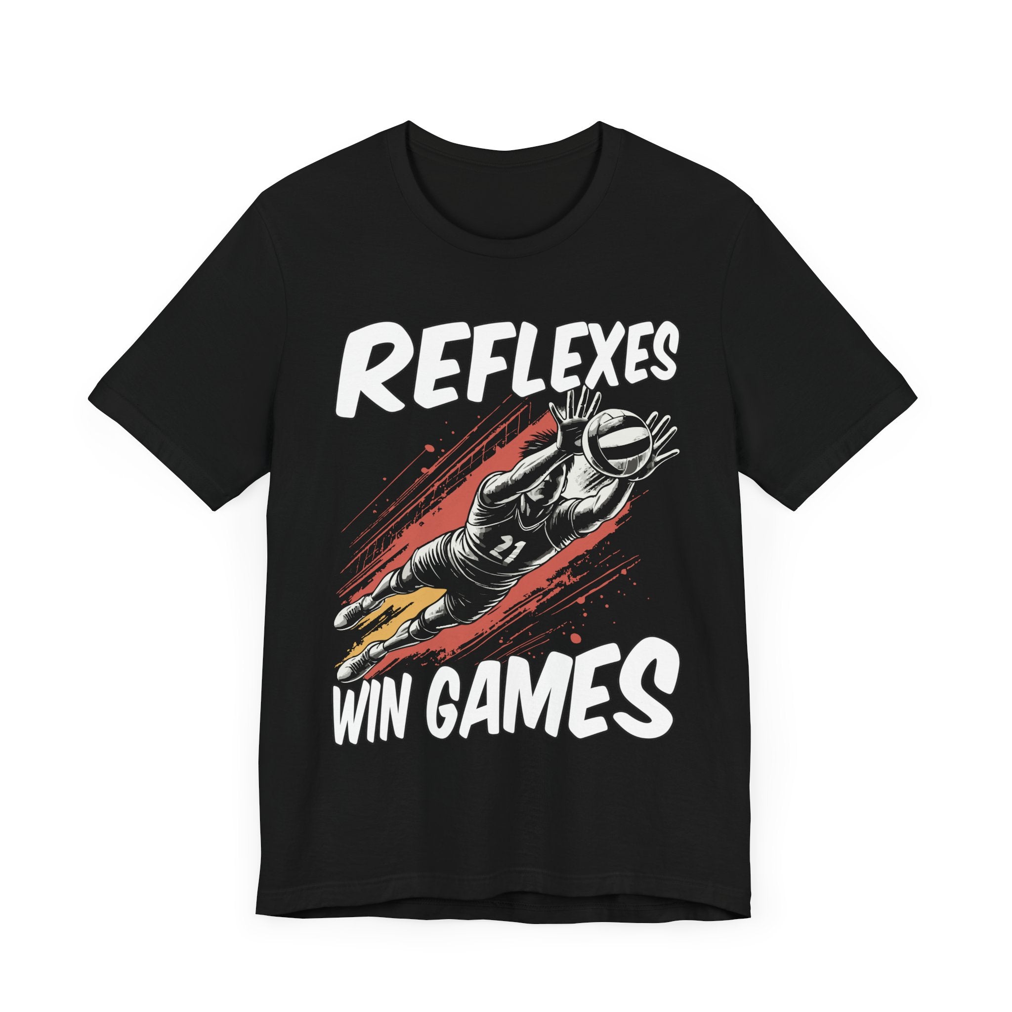Reflexes Win the Games | Diving Player Graphic T-Shirt