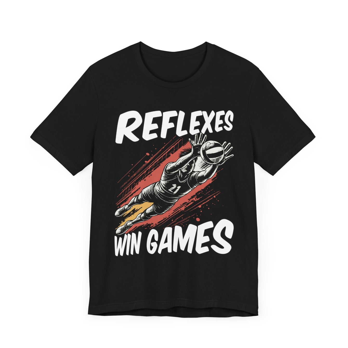 Reflexes Win the Games | Diving Player Graphic T-Shirt