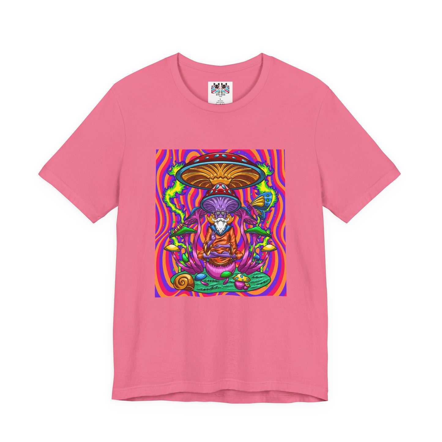 Psychedelic Mushroom Wizard Stay Wild & High T-Shirt