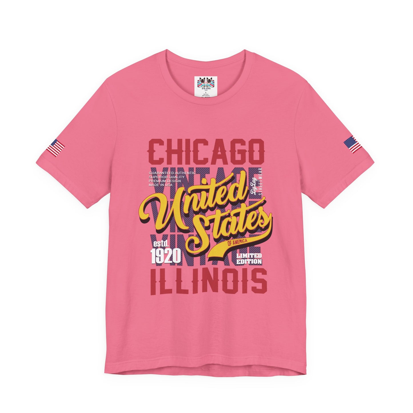 Chicago United States Illinois T-Shirt - Limited Edition 1920 Vintage Streetwear